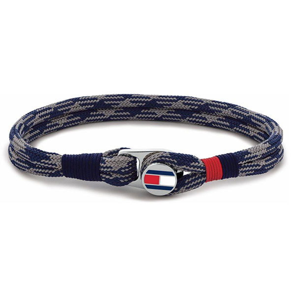ブレスレット もらってうれしい 贈り物 アクセント 腕元 入学 卒業 ジュエリー デート ブランド アクセ 革 ネイビー グレー ファッション コーデ トミーヒルフィガー Lojascarrossel Com Br