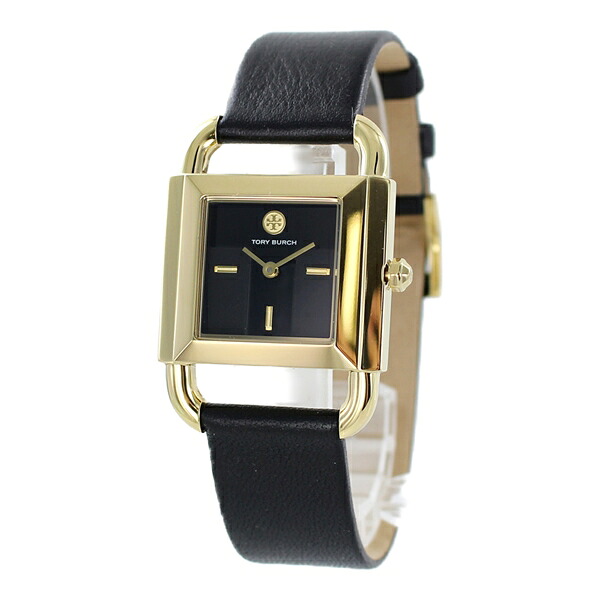 売り切れ必至 最大10 000円offクーポン 代 30代 女性 かわいい プレゼント 成人祝い 誕生日 大学生 社会人 トリーバーチ 時計 レディース 腕時計 Phipps Luggage ゴールド ブラック レザー スクエア しかく 最安値に挑戦 Cverano Edu Ec