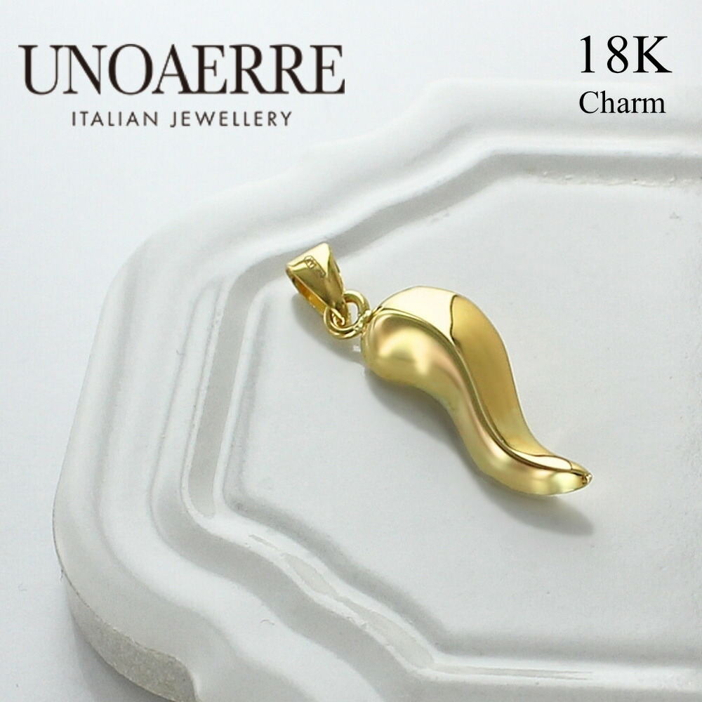 楽天市場】ウノアエレ K18 ゴールド リンゴ ペンダントトップ