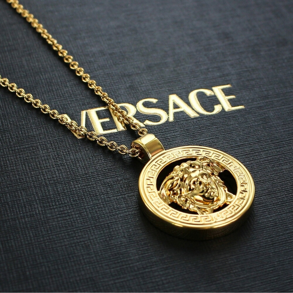 VERSACE ゴールド メドゥーサ ネックレス クリスタル ラ メドゥーサ ネックレス ゴールド | VERSACE JP