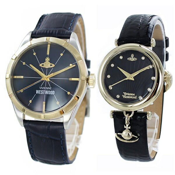 ペア時計収納ボックス付き カップル メンズ ヴィヴィアン ウエストウッド 時計 メンズ レディース ペアウォッチ 40mm 32mm 40mm ネイビー カップル ブラック レザー 誕生日プレゼント ペアセット 合格 Vv192nvnvvv108bkbk 入学 卒業 社会人 年末のプロモーション特価