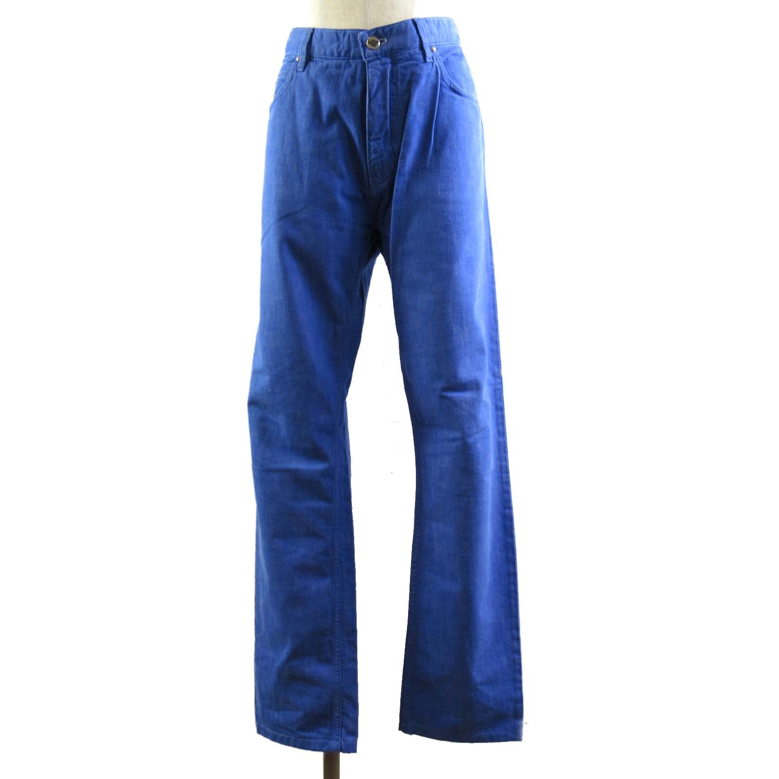 ルイ ヴィトン Louis Vuitton ジーンズ下穿き デニムパンツ 衣類偉容 ボトムス 綿布 メンズ ブルーチーズ家柄 水色 中古 Musiciantuts Com