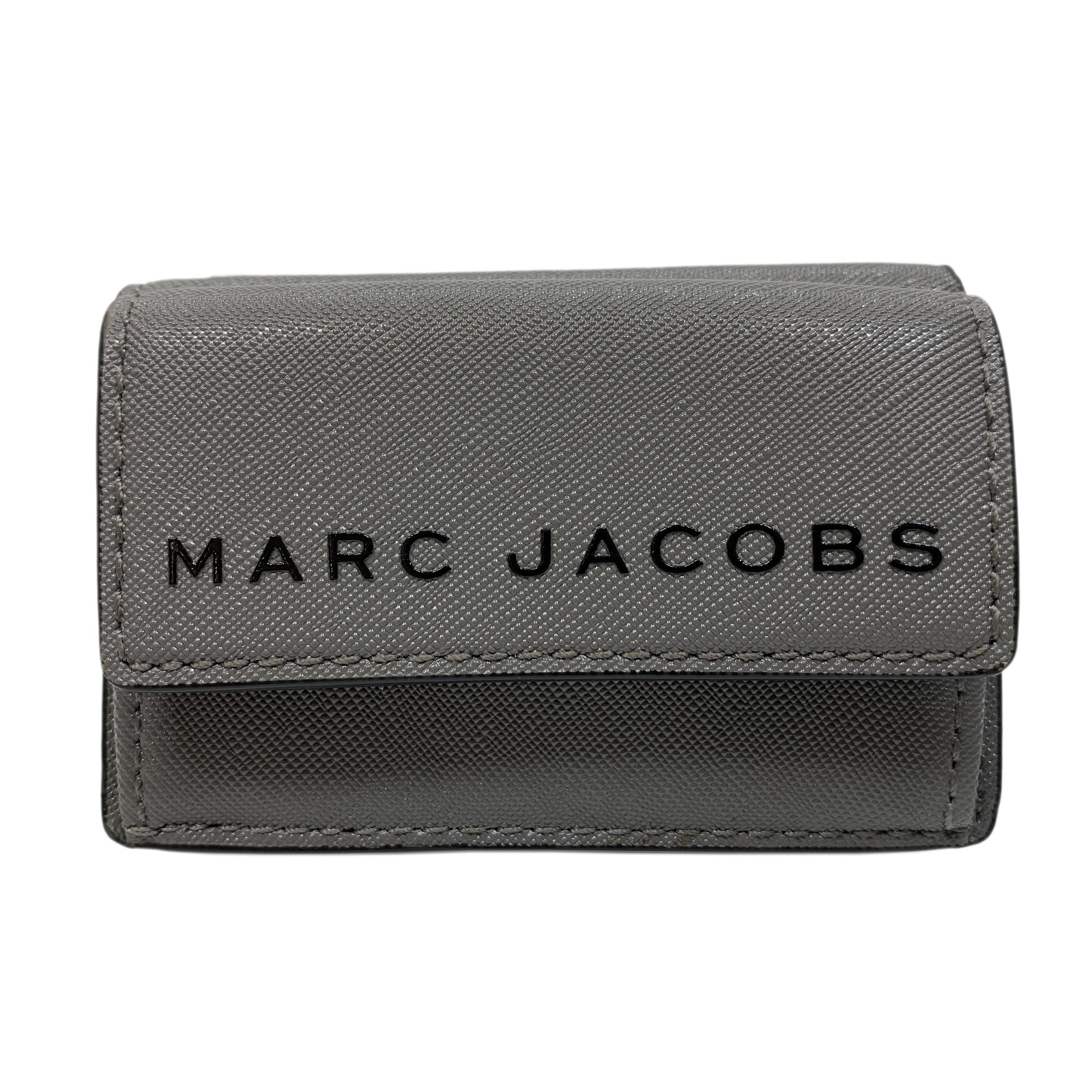 楽天市場 12 4 時から ポイント3倍 最大2万円offクーポン マークバイマークジェイコブス Marc By Marc Jacobs 三つ折り財布 三つ折り財布 財布 レザー メンズ レディース グレー系 中古 Brandoff Tokyo