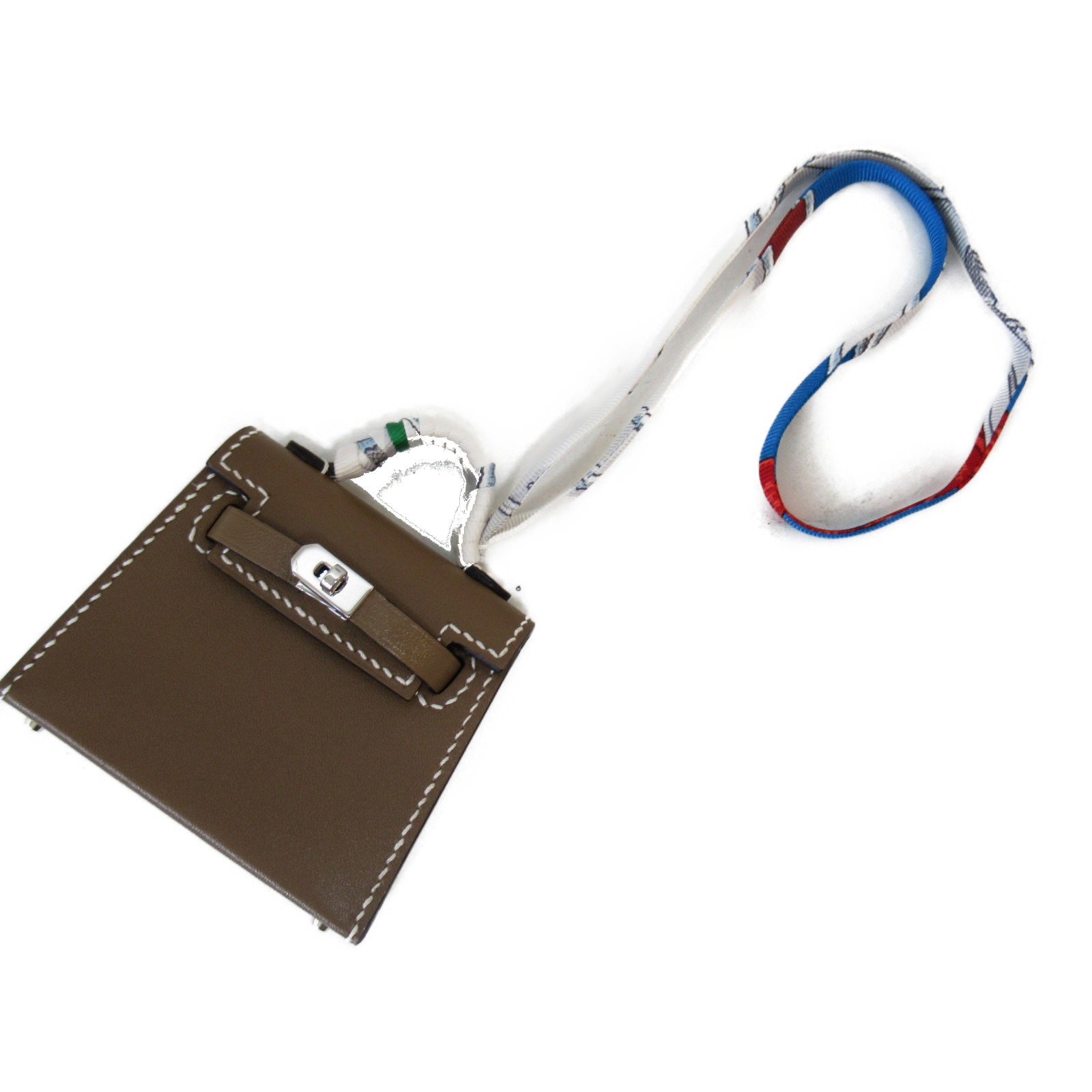 エルメス HERMES ケリーツイリーチャーム チャーム アクセサリー シルク カーフ (牛革) メンズ レディース ブラウン系 エトープ | ブランド ブランドバッグ バッグ バック バッグチャーム キーホルダー ストラップ