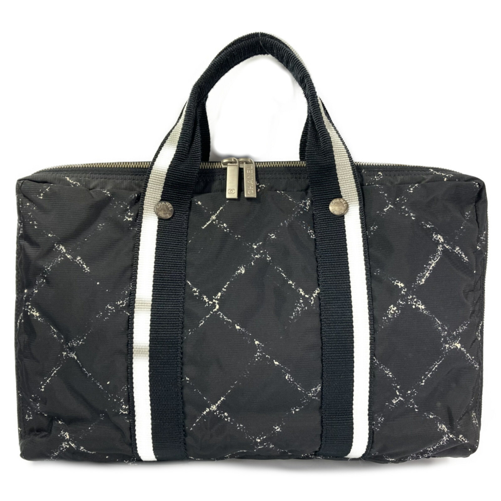 0円 再入荷 10 4 時から シャネル Chanel ブリーフケース バッグ ナイロン メンズ レディース ブラック系 ブラック ブランド ブランドバッグ バック ビジネスバッグ ビジネスバック 仕事用 サラリーマン