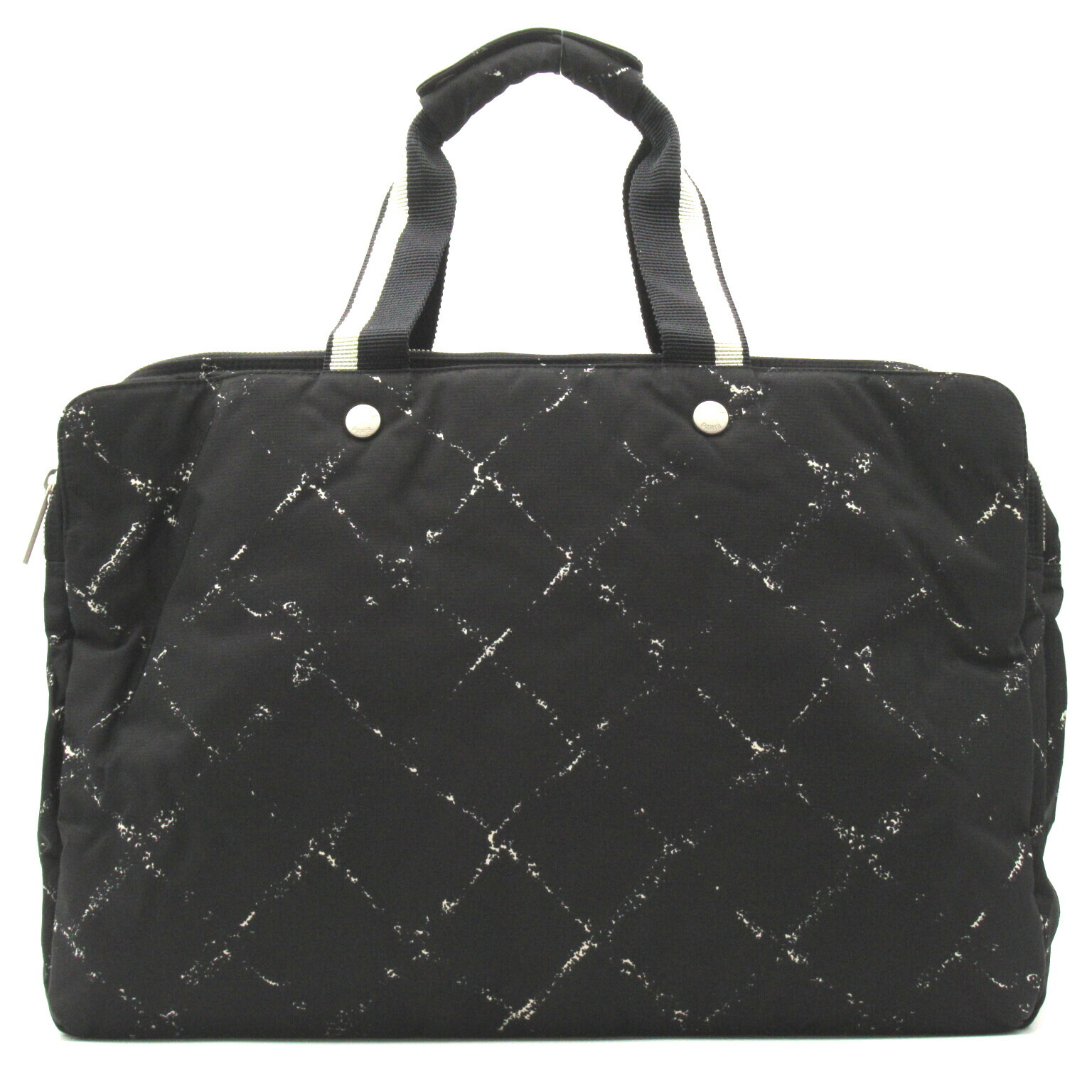 最安値に挑戦 8 25限定 シャネル Chanel トラベルラインボストン ボストンバッグ バッグ ナイロン メンズ レディース ブラック系 Fucoa Cl