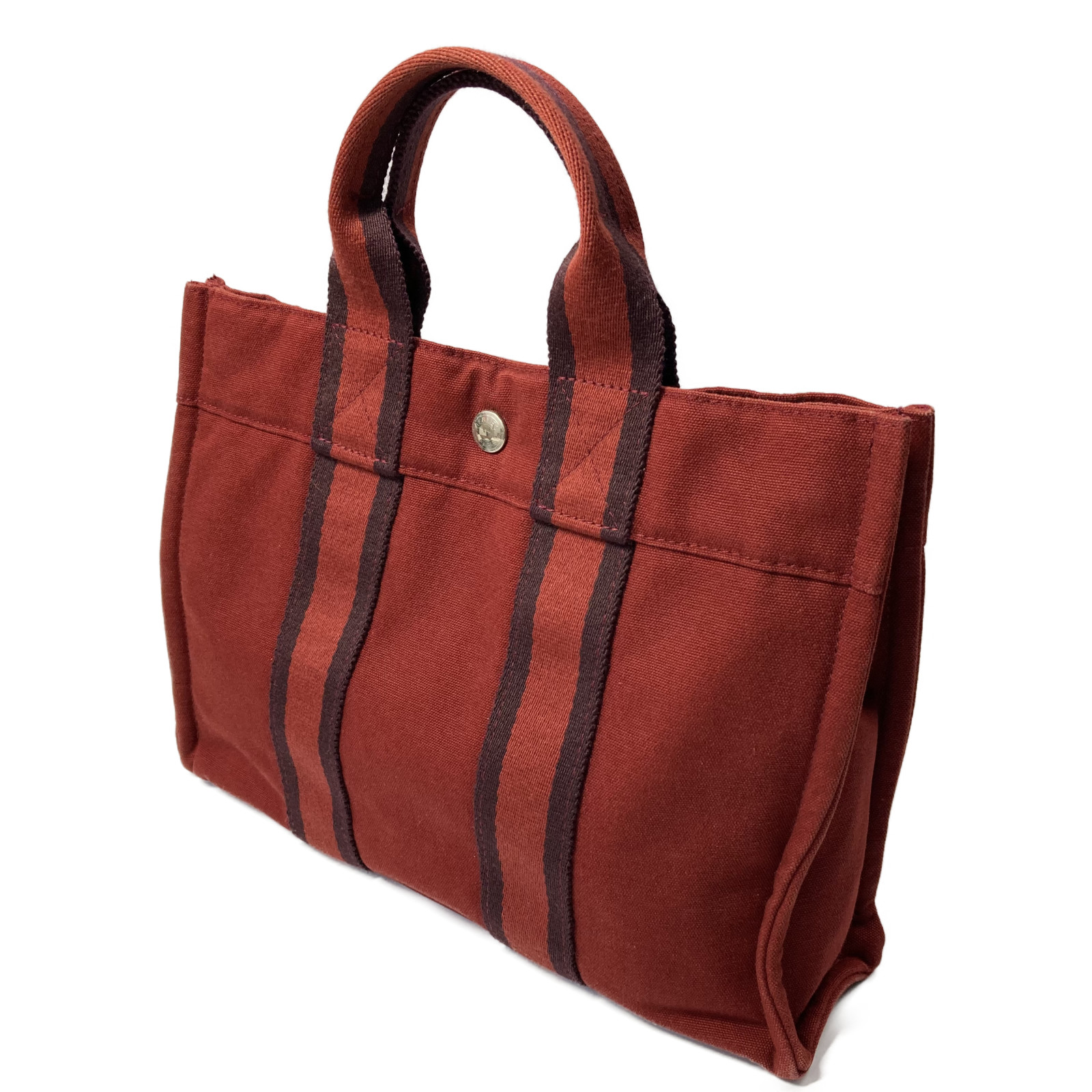 引出物 8 25限定 エルメス Hermes フールトゥトートpm ハンドバッグ バッグ キャンバス メンズ レディース レッド系 Fucoa Cl