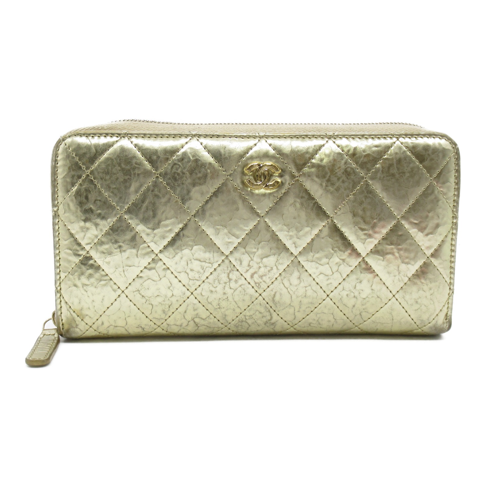 レディース財布 12 5まで 最大3万円offクーポン シャネル Chanel クラシック ロング ジップ ウォレット ラウンド長財布 財布 レザー レディース ゴールド系 中古 ブランド ブランド財布 レディース財布 サイフ Brandoff Tokyo