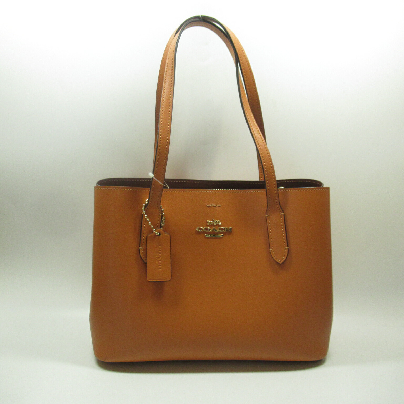 コーチ COACH トートバッグ バッグ レザー レディース オレンジ系