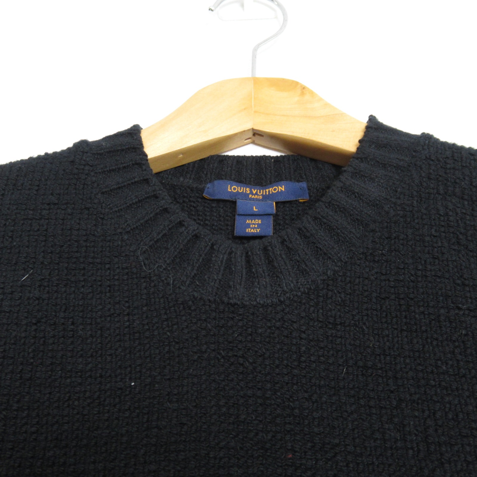 本物 ルックブック記載 ルイヴィトン LV刺繍 ボーダー ニット セーター