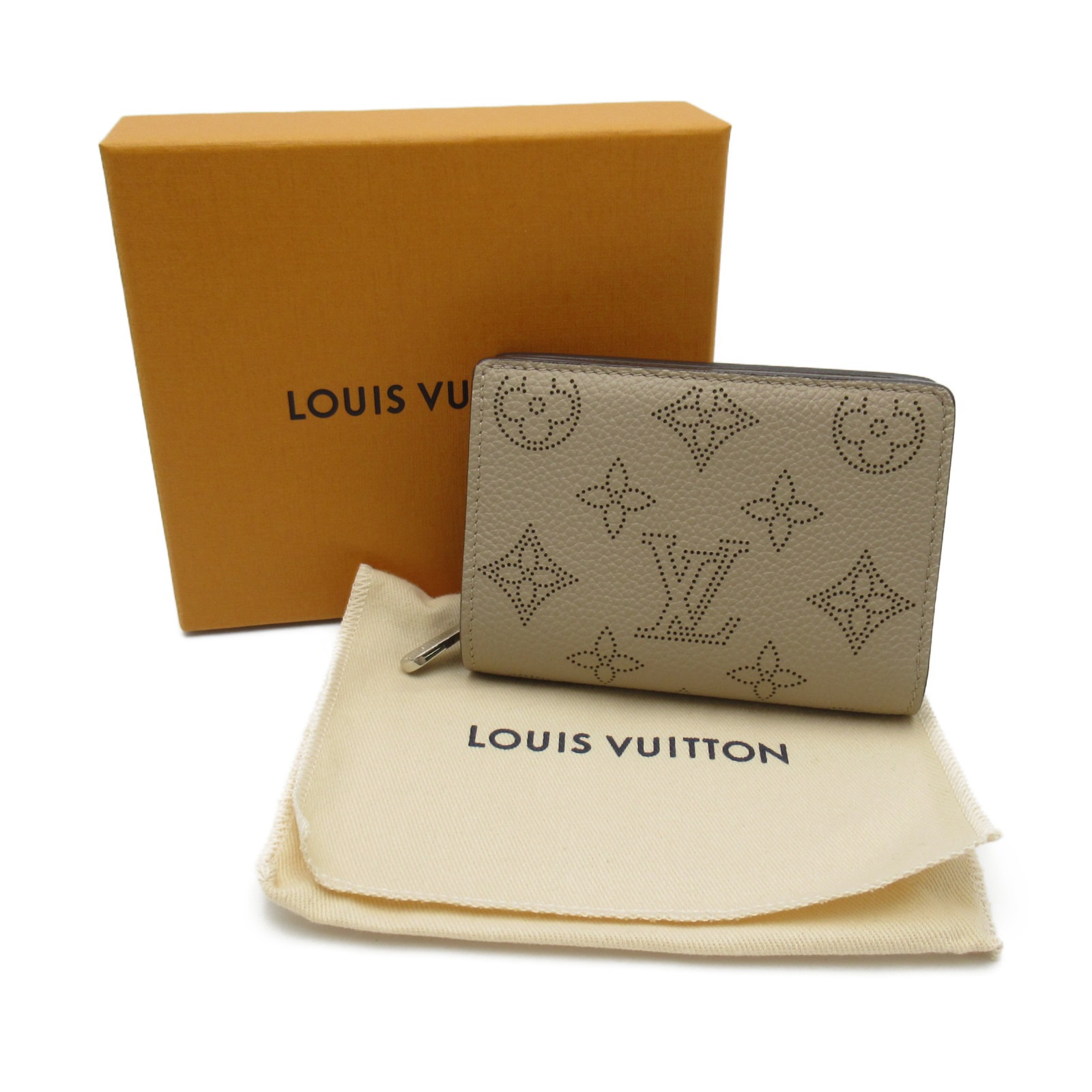 ルイ・ヴィトン LOUIS VUITTON ポルトフォイユ・クレア ベージュ系 二