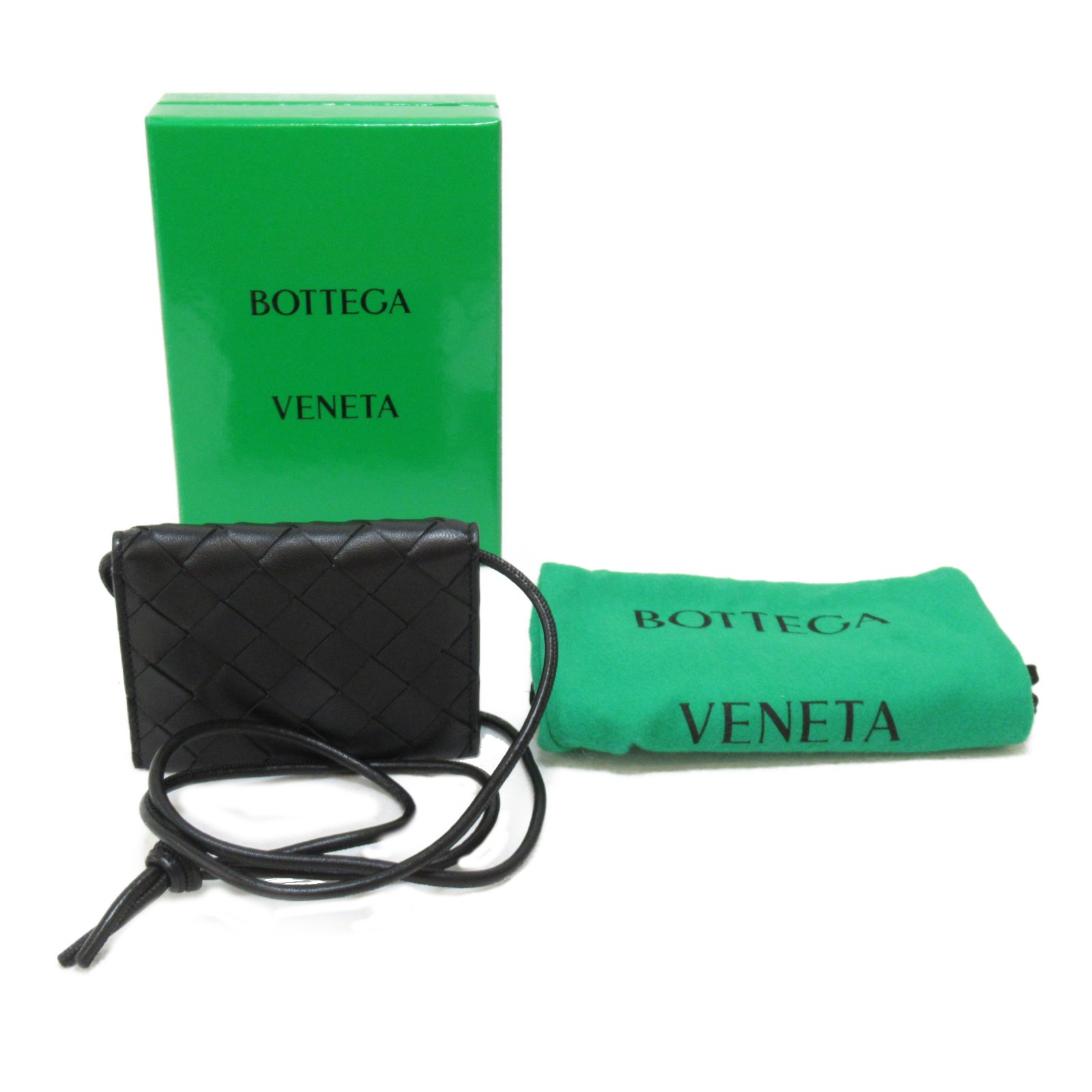 ボッテガヴェネタ BOTTEGA VENETA ストラップ付 ブラック系 ブランド