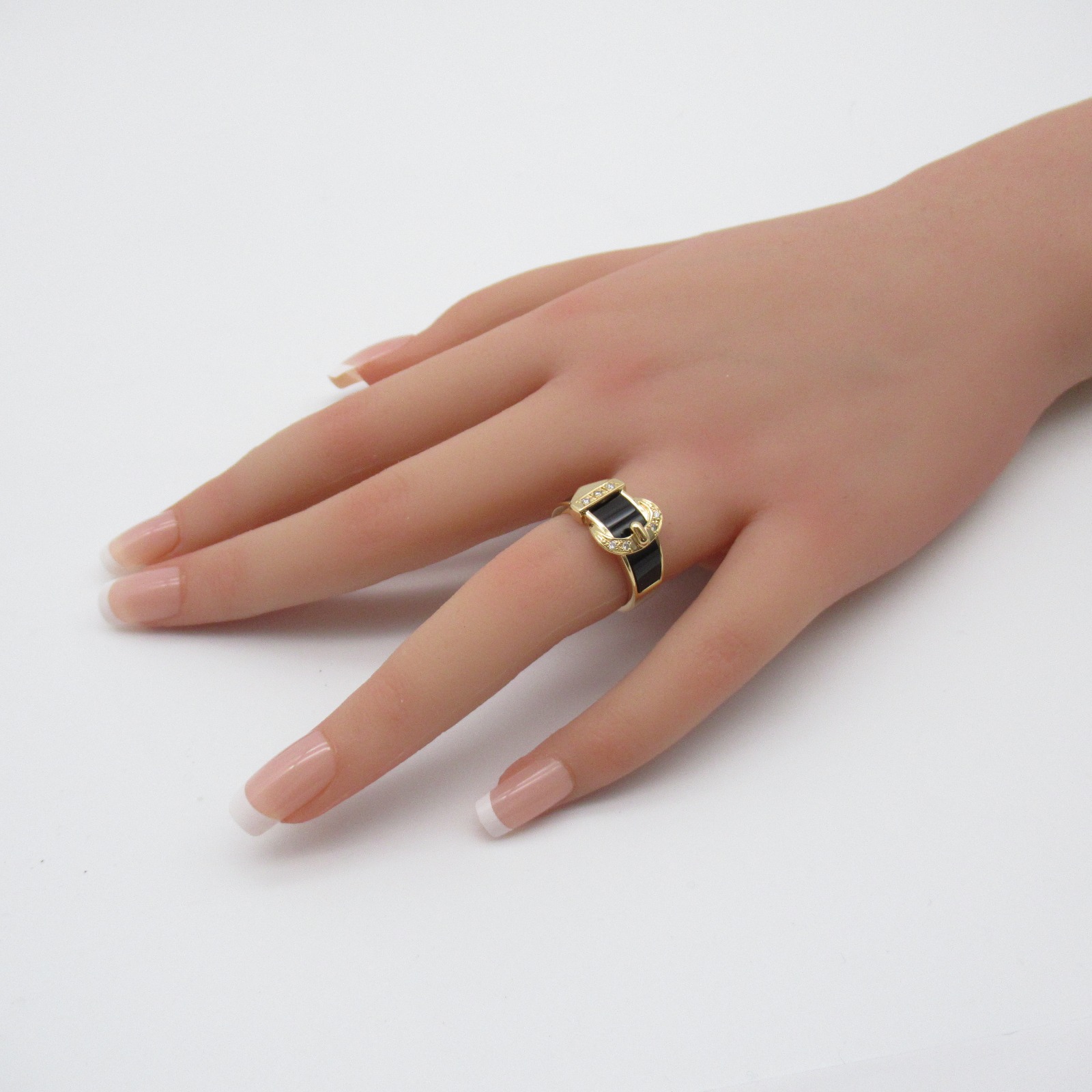 ジュエリー JEWELRY ダイヤモンド リング・指輪 K18 （イエローゴールド） メンズ レディース ブラック系 ダイヤ 6.6g アクセサリー  指輪 リング 男女兼用アクセサリー