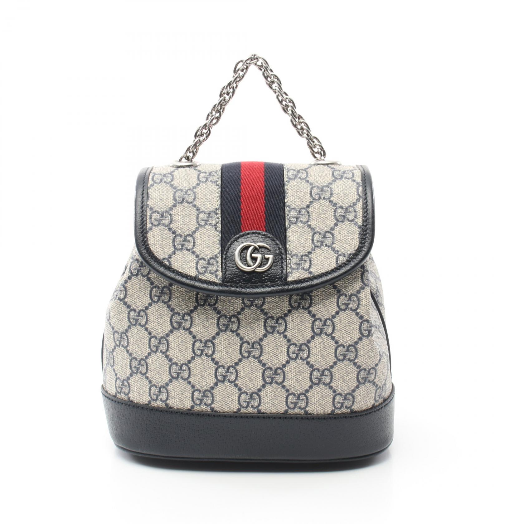 GUCCI バックパック　GGスプリーム グッチGGスプリーム バックパック 蝶 フラワー 日本限定