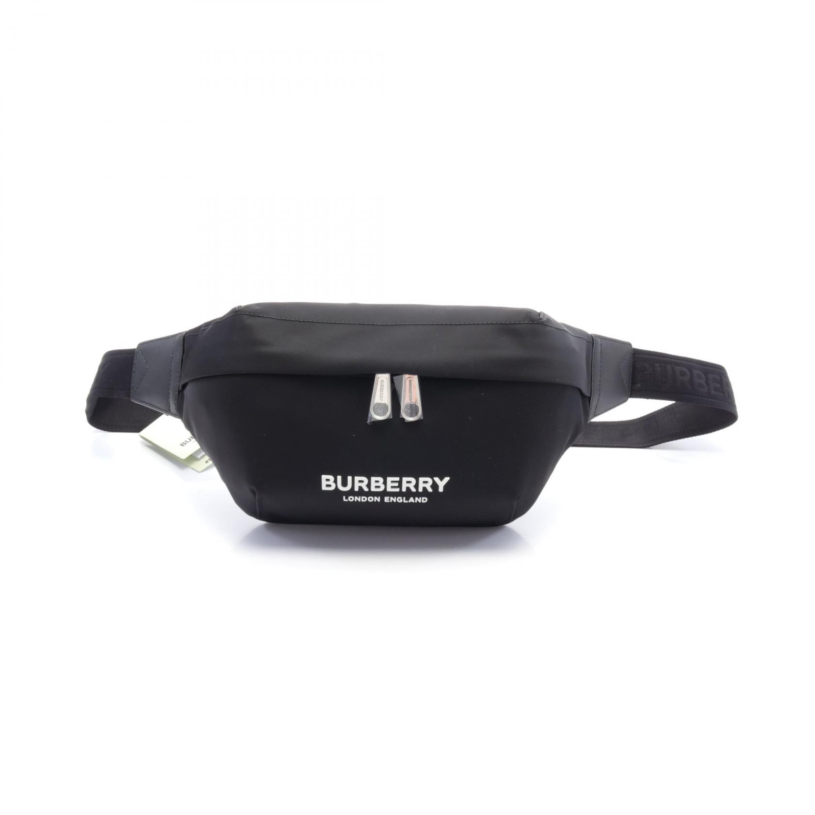 BURBERRY ブラック ボディバッグ BURBERRY バーバリー ボディバッグ ウエストバッグ ナイロン