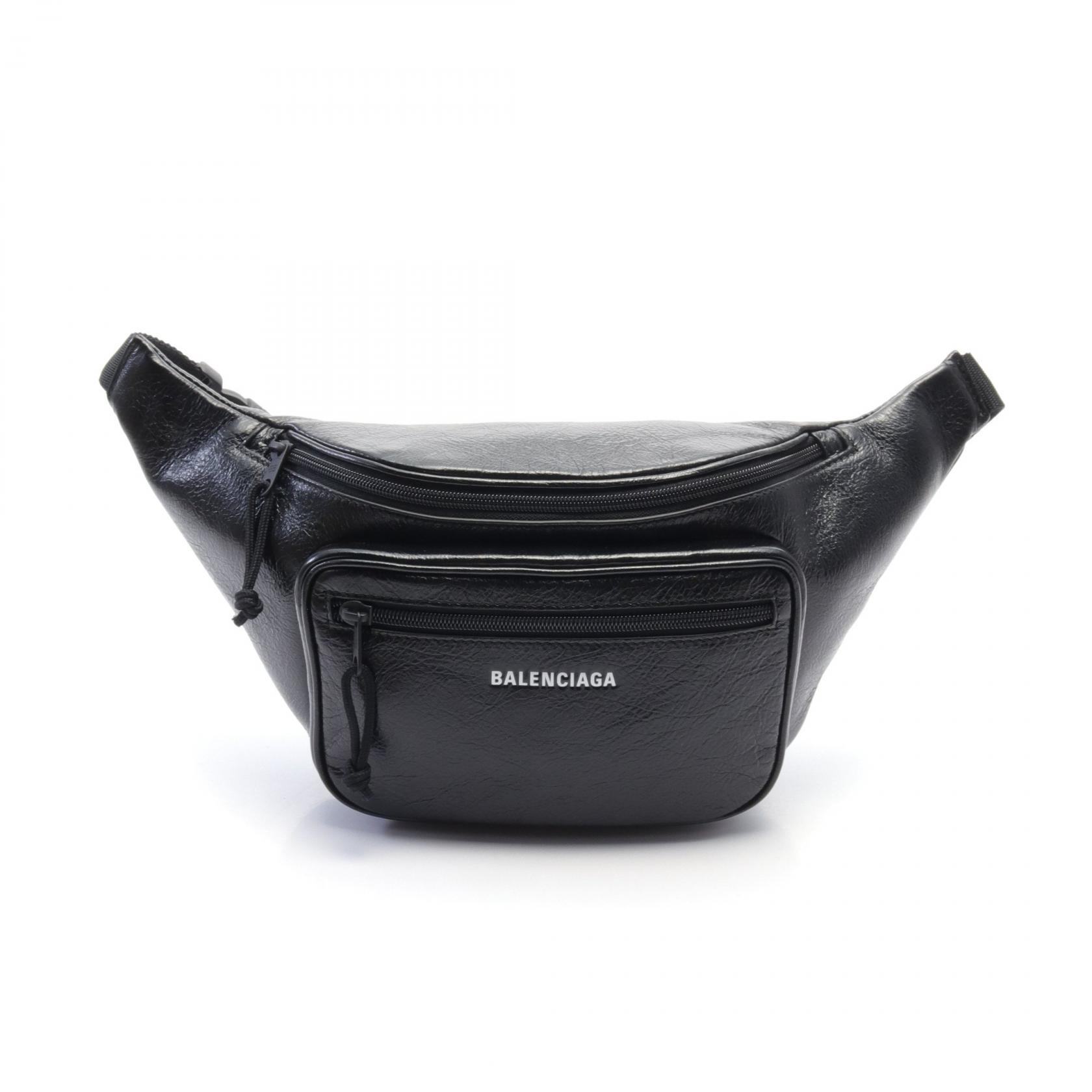 BALENCIAGA 2366 ホイール ボディバッグ ウエストバッグ ブラック BALENCIAGA 2366 ホイール ボディバッグ ウエストバッグ
