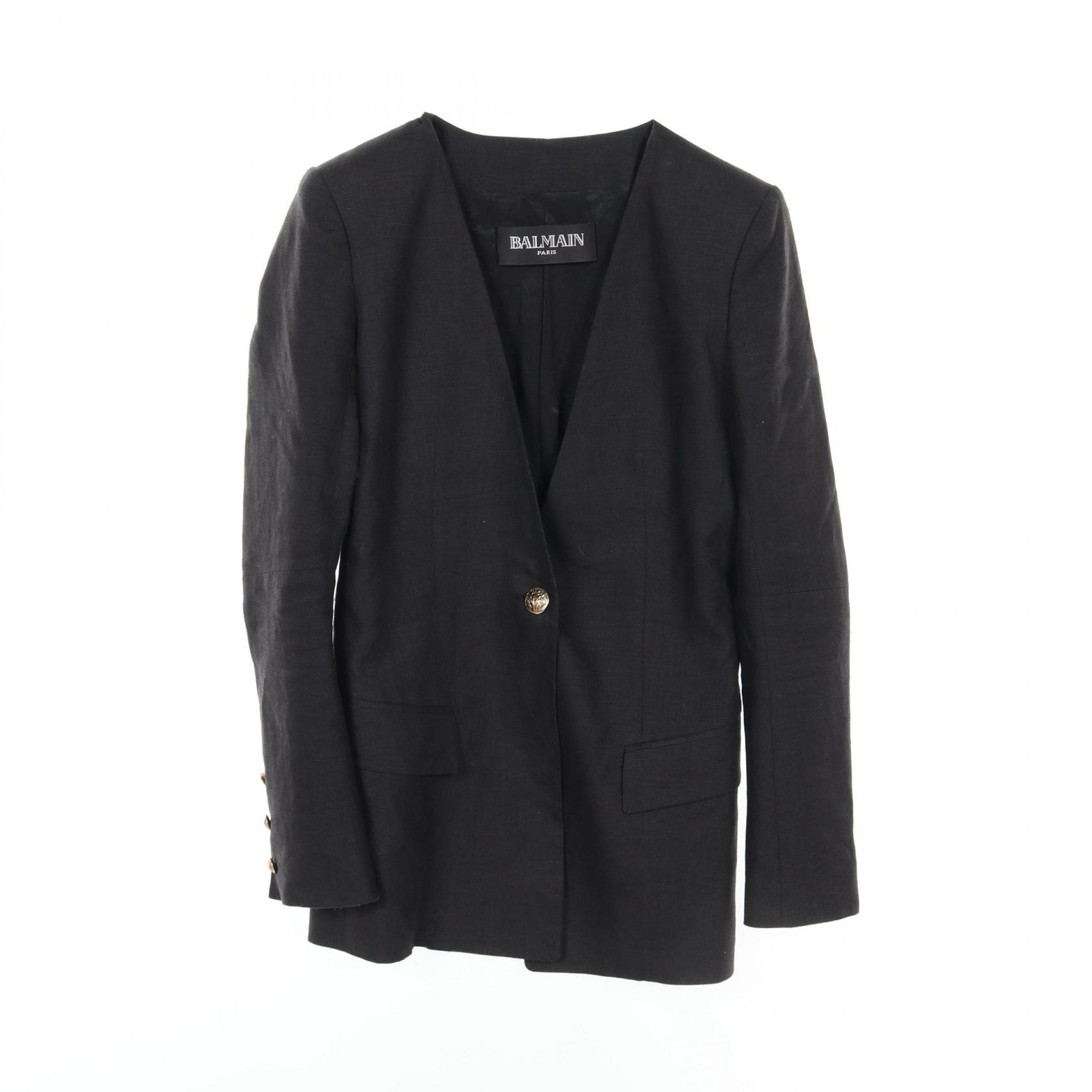 BALMAIN 黒 レザー テーラードジャケット L 2025年最新】BALMAIN メンズ テーラードジャケットの人気