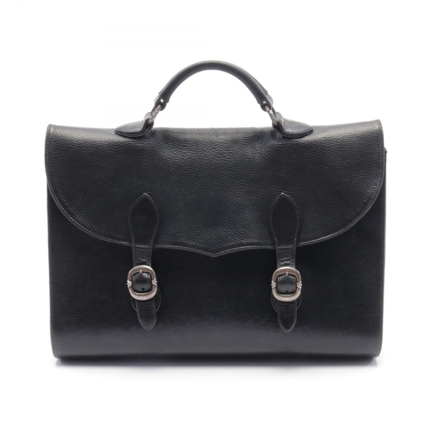 CHROME HEARTS/クロムハーツ レザーブリーフケース フレアニーパッチ CHROME HEARTS/クロムハーツ レザーブリーフケース フレアニー