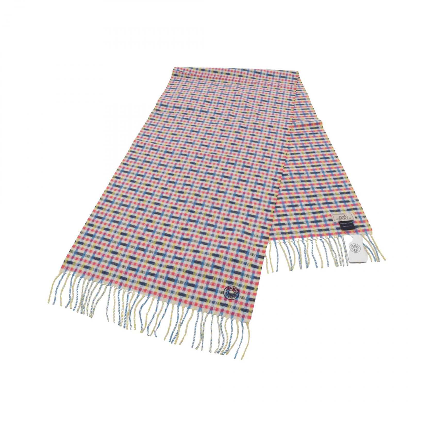 【未使用品】HERMES  マフラー　メンズ　Hエコセ 楽天市場】エルメス HERMES Hエコセ マフラー 衣料品 カシミヤ