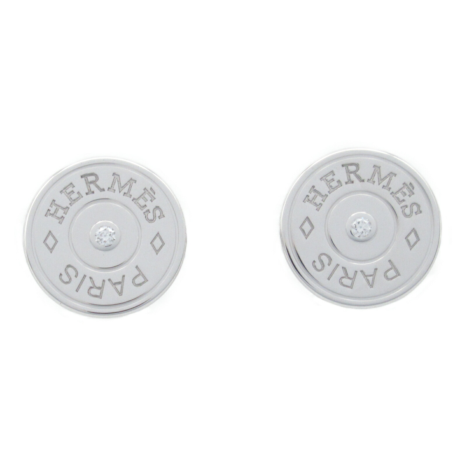 楽天市場】エルメス HERMES セリエ K18WGガンバードピアス