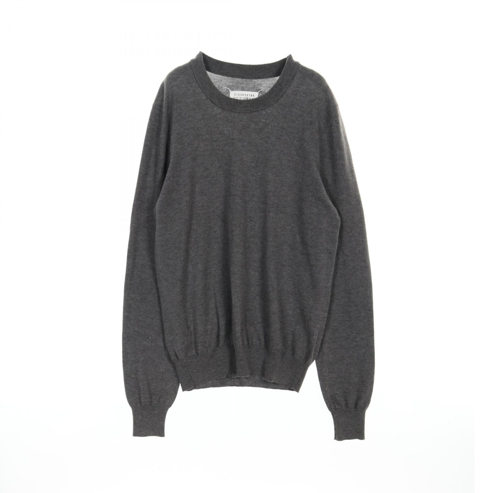 メゾンマルジェラ14 Maison Margiela 14 ニット 衣料品 トップス コットン ウール メンズ グレー系 【中古】