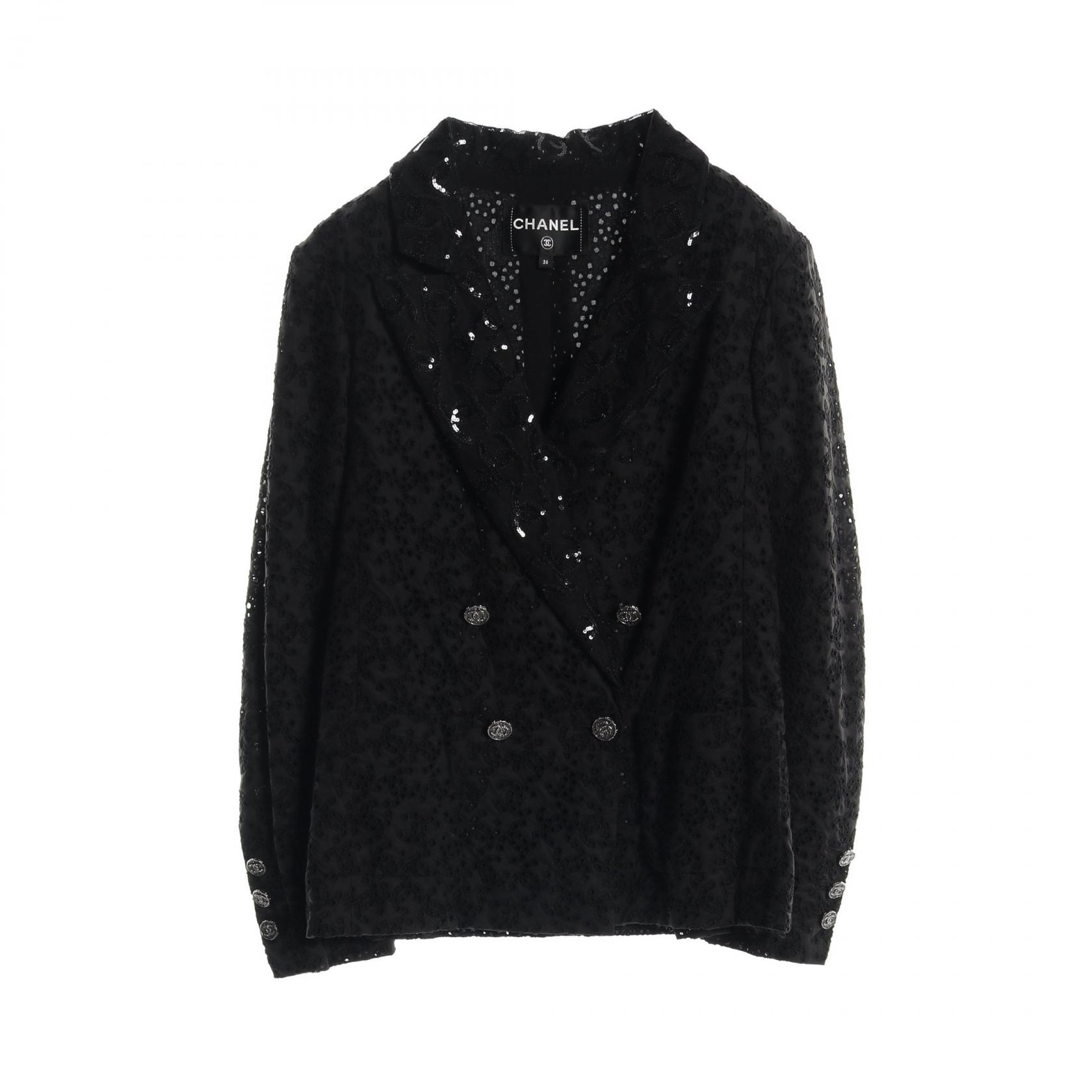 シャネル CHANEL ヴィンテージ スカーフ ジャケット ブルゾン 古着 2104102111461-1.jpg