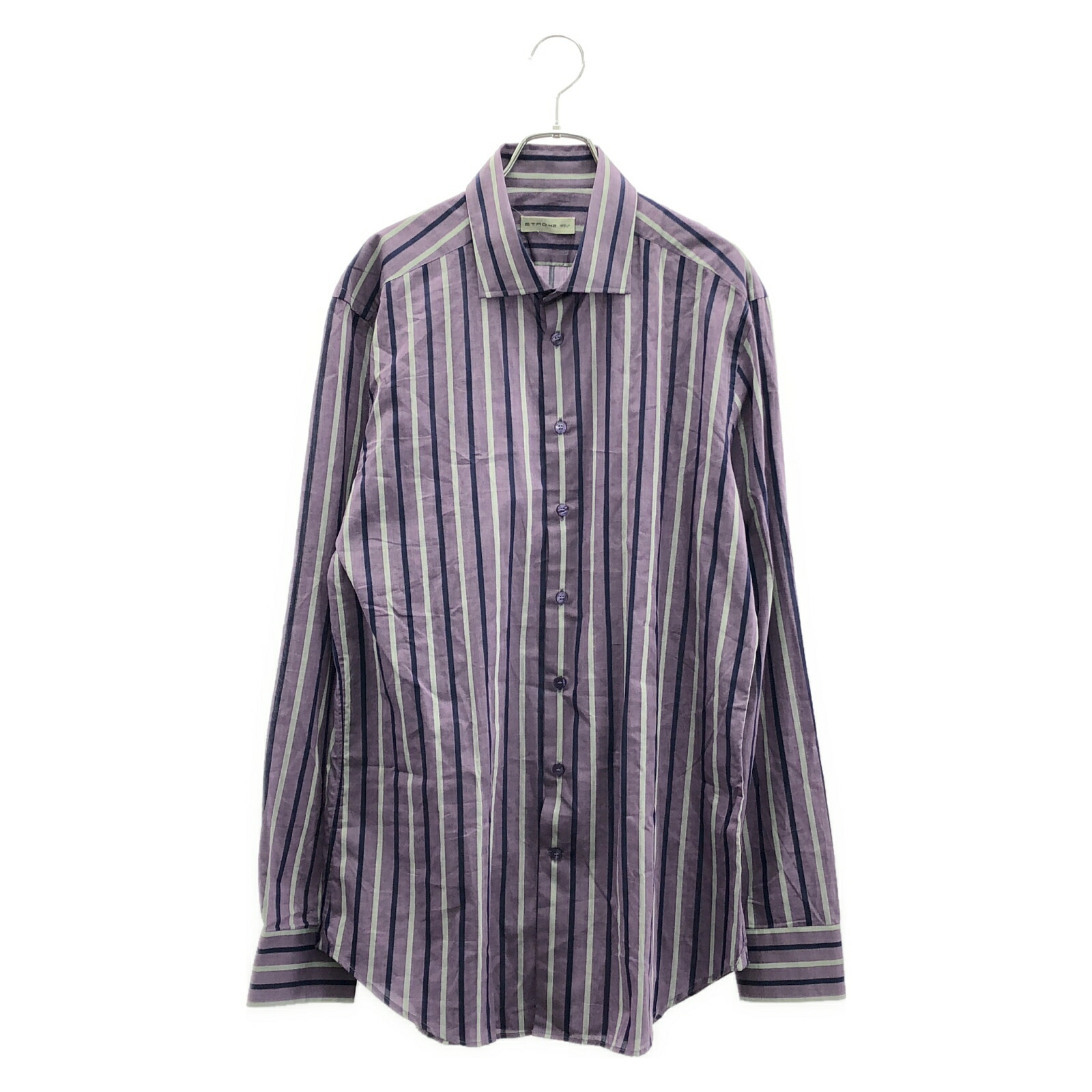 楽天市場】ETRO エトロ 新タグ 長袖シャツ サイズ:M ブルー