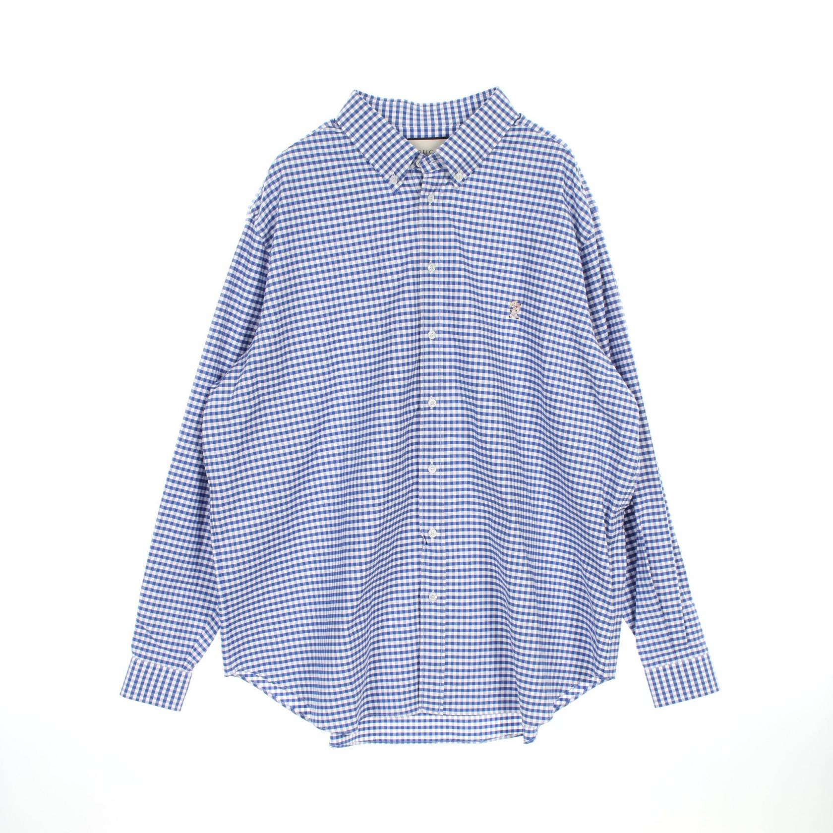 楽天市場】GUCCI グッチ ジャンボGGチェック ウール シャツ ウール