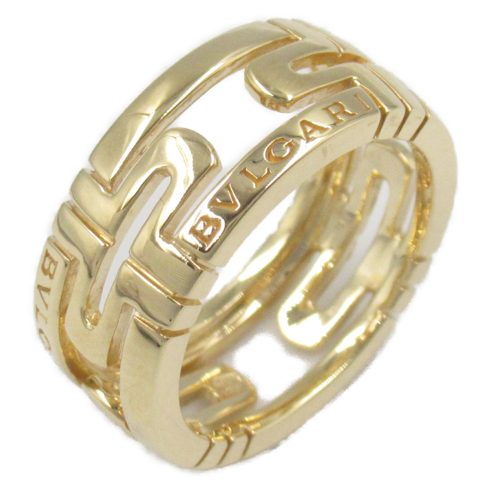 ☆美品☆ BVLGARI パレンテシ スモール リング K18WG ブルガリ 楽天市場】ブルガリ パレンテシ オープンワーク スモール #50