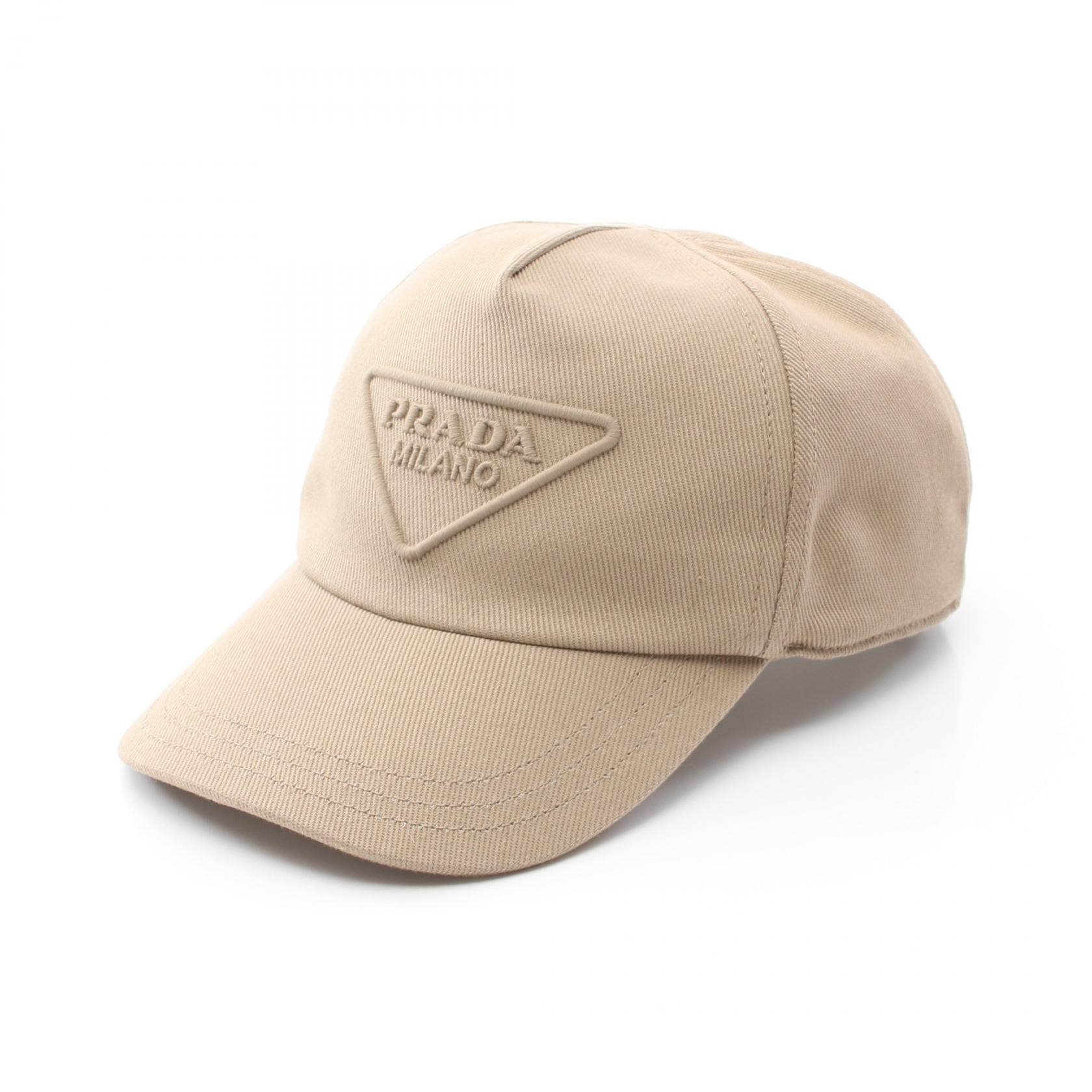 プラダ PRADA ベースボール キャップ 帽子 コットン メンズ レディース ベージュ系 2HC1792FMBF0241M 【新品】