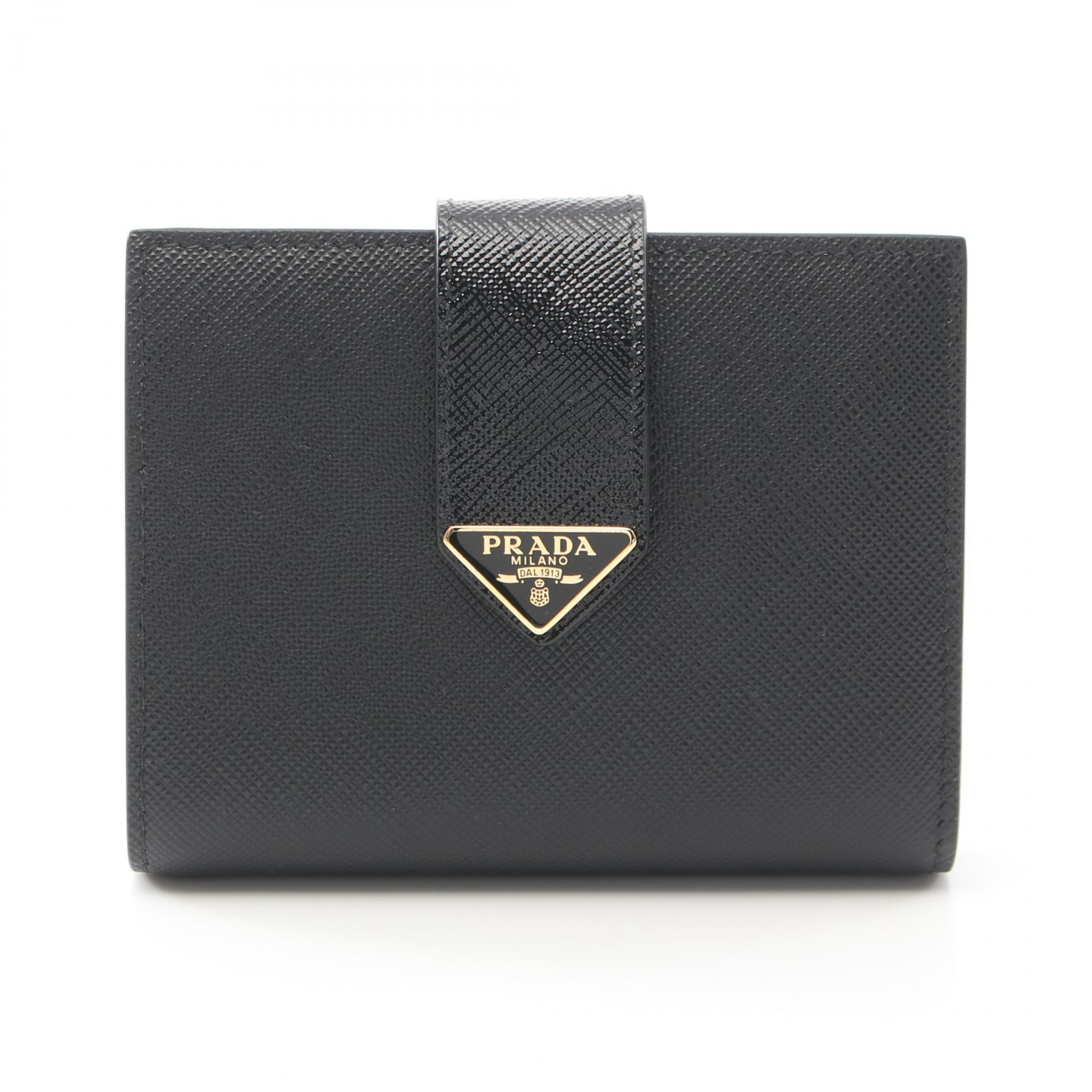 PRADA　プラダ　ホック式折り財布　サフィアーノ　1ML225　F0002 PRADA プラダ ホック式折り財布 サフィアーノ 1ML225 F0002