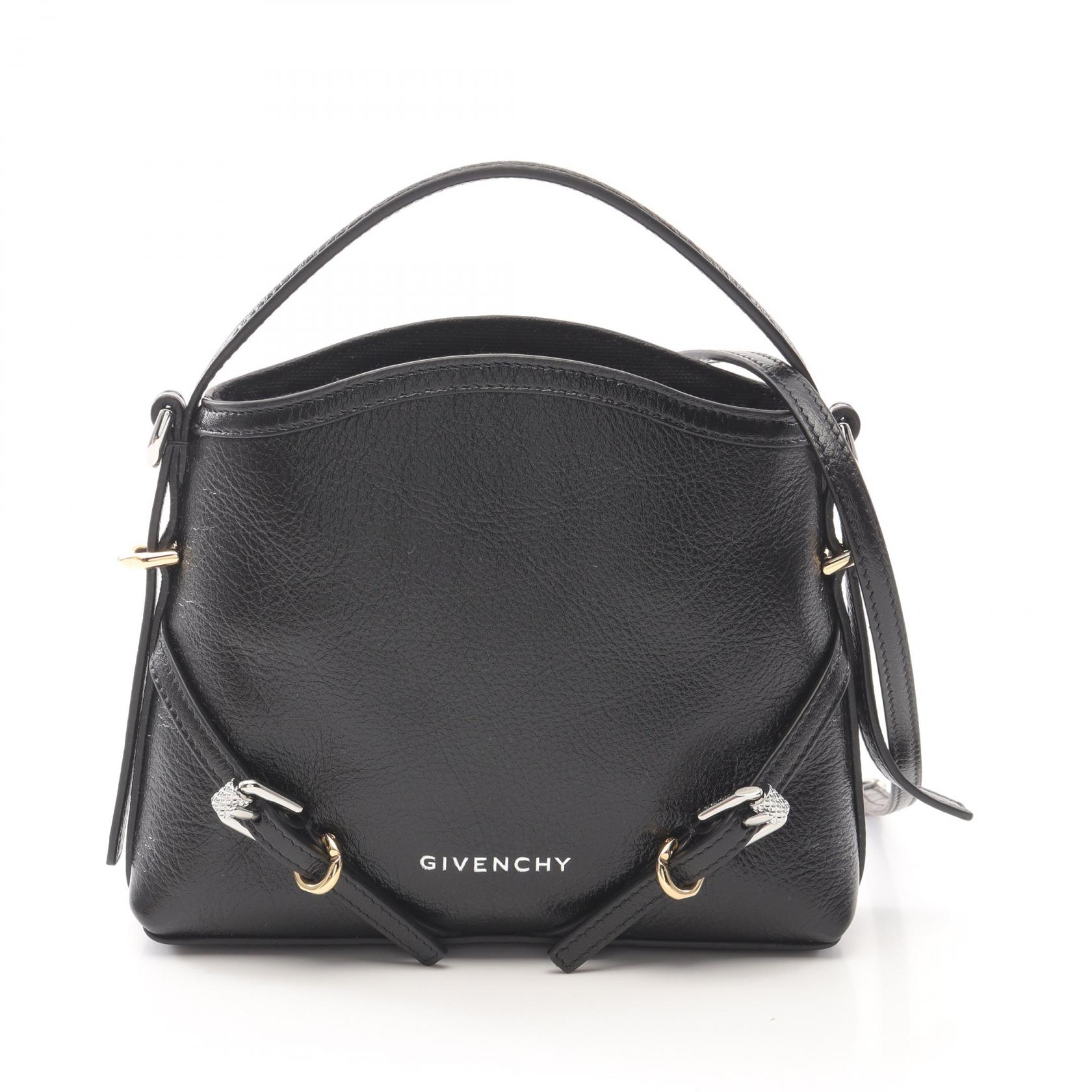 GIVENCHY ジバンシィ レザー ワンハンドル ハンドバッグ ブラック GIVENCHY - □新品□未使用□ GIVENCHY ジバンシィ レザー ターン