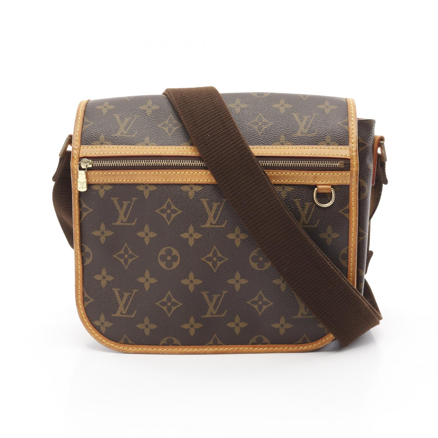 ルイ・ヴィトン LOUIS VUITTON メッセンジャーPM ボスフォール ショルダーバッグ バッグ PVCコーティングキャンバス レザー モノグラム レディース ブラウン系 M40106 【中古】