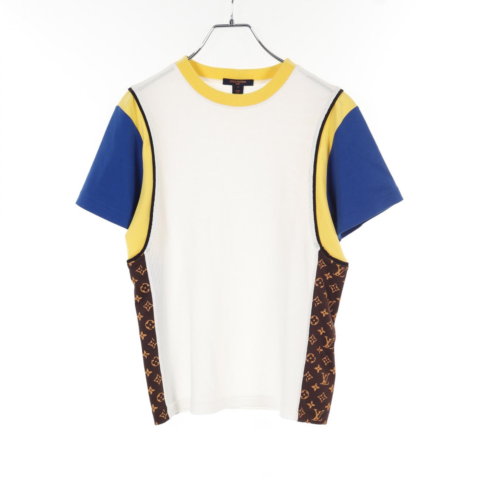【2千円OFFクーポン対象】ルイ・ヴィトン LOUIS VUITTON モノグラム カットソー 衣料品 トップス ナイロン レディース ホワイト系 / マルチカラー 【中古】