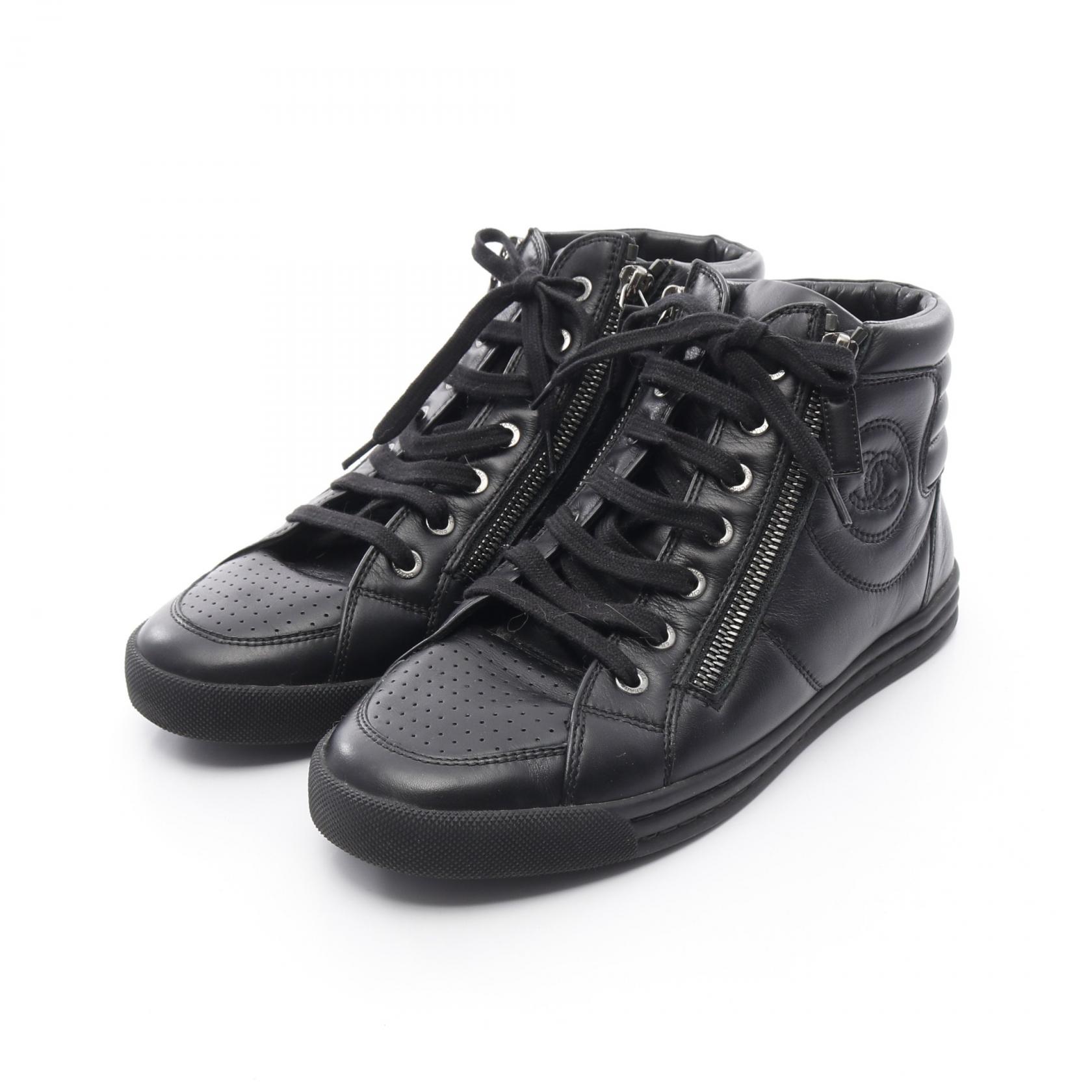 楽天市場】CHANEL シャネル ローカットスニーカー レザー ラバー