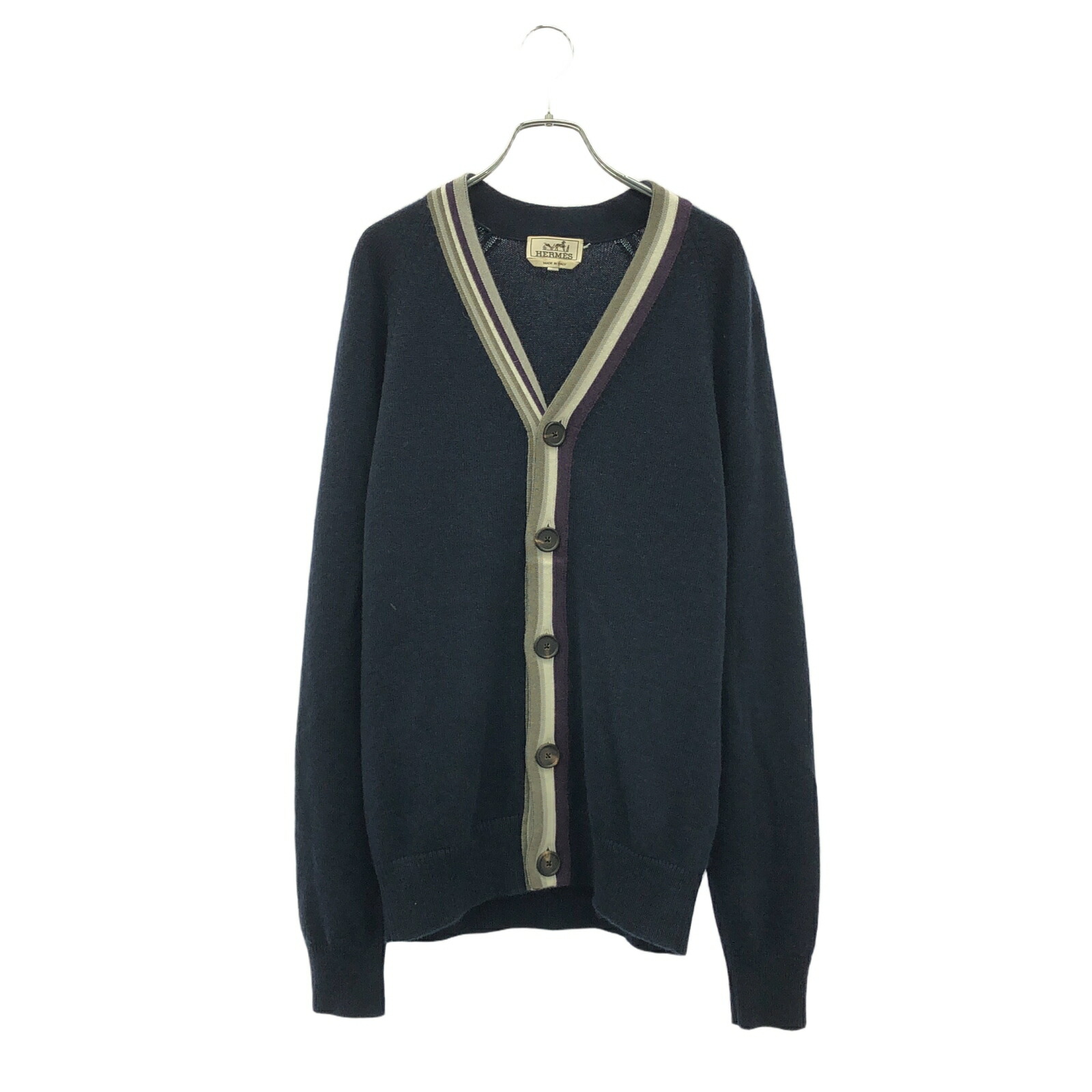 楽天市場】HERMES エルメス カーディガン Hディテール Detail H