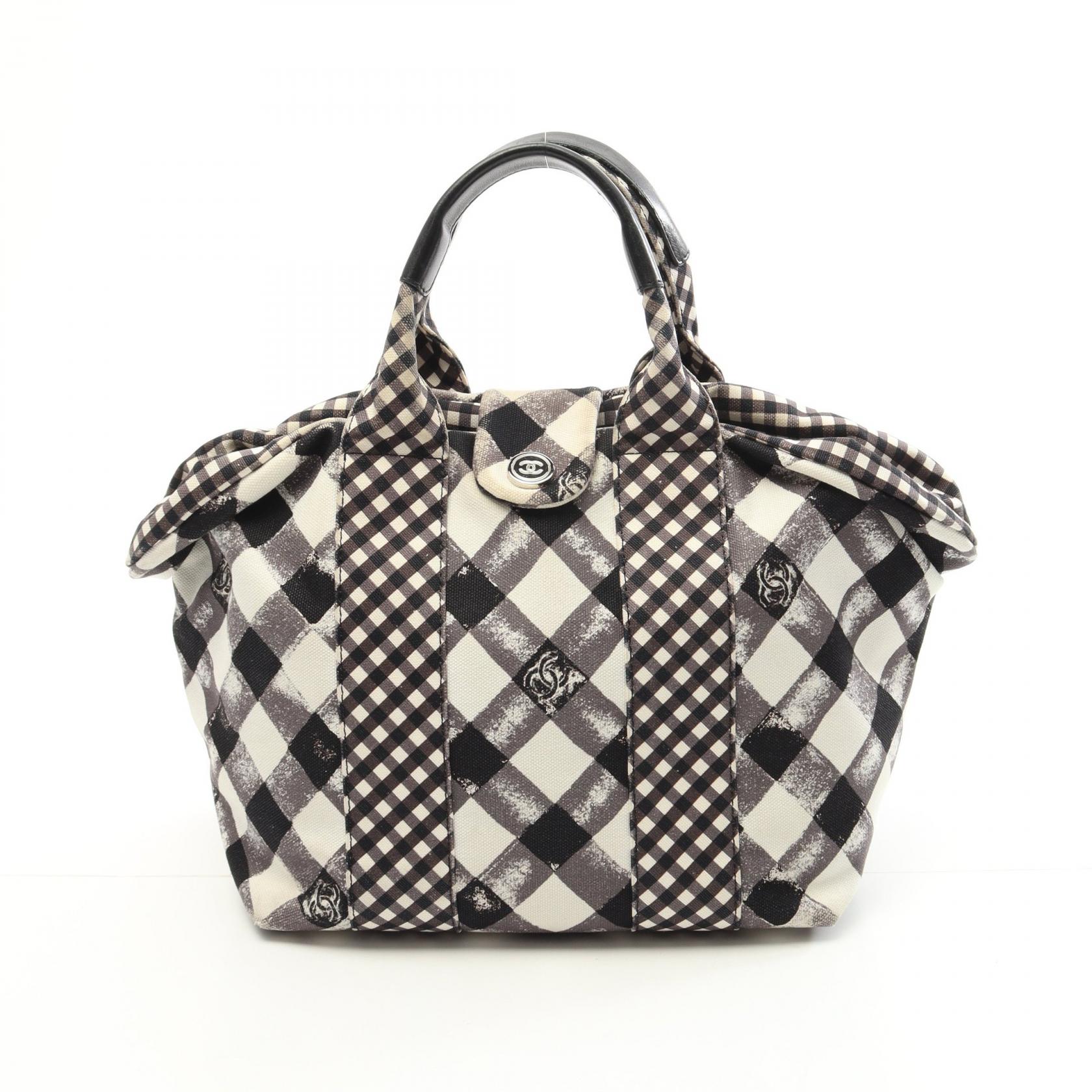 (アメニティ)CHANEL ストライプキャンバスバッグ キャンバストート（S）ナチュラル｜ノベルティ・物販・記念品