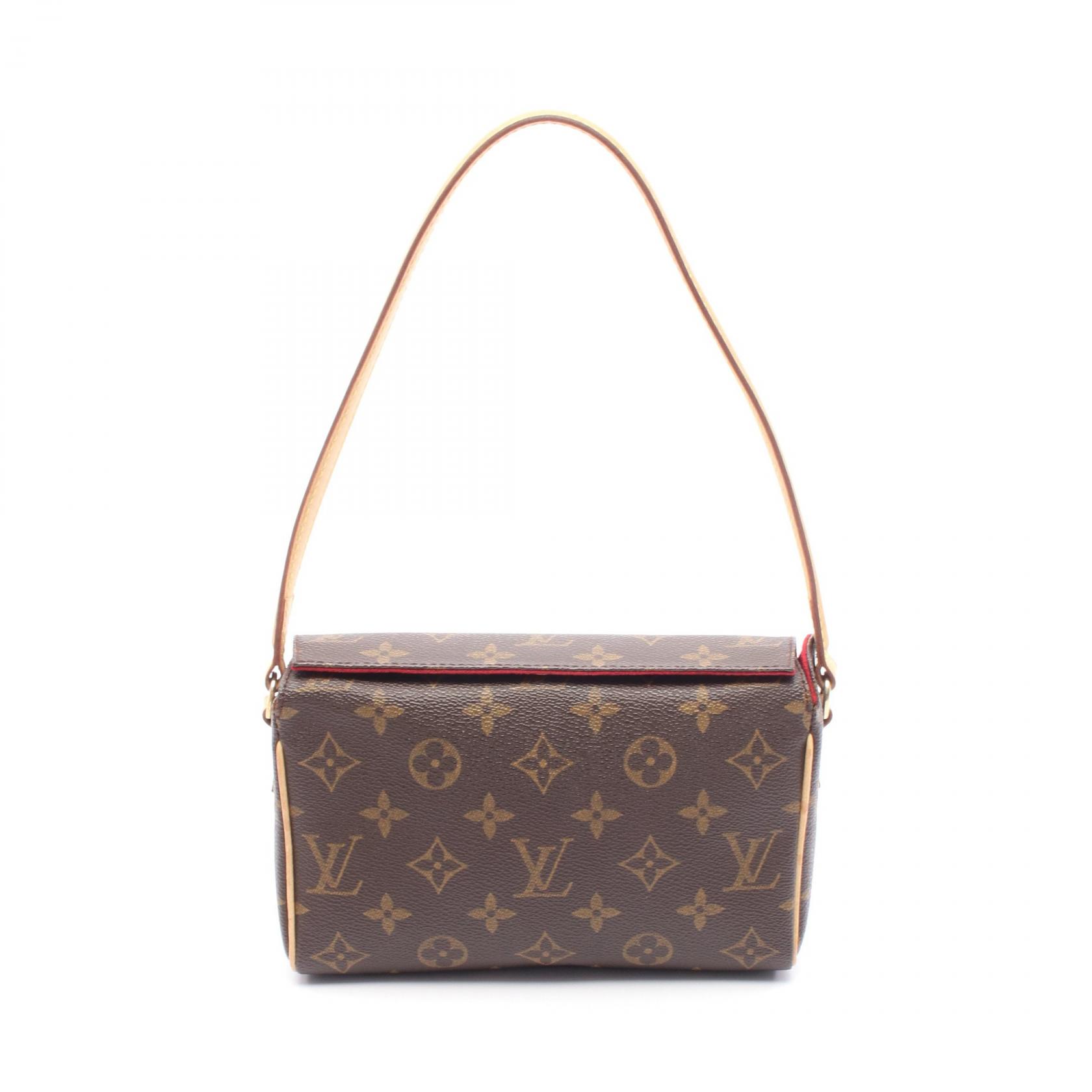 ルイ・ヴィトン LOUIS VUITTON レシタル ハンドバッグ バッグ PVCコーティングキャンバス レザー モノグラム レディース ブラウン系 M51900 【中古】 98,450円