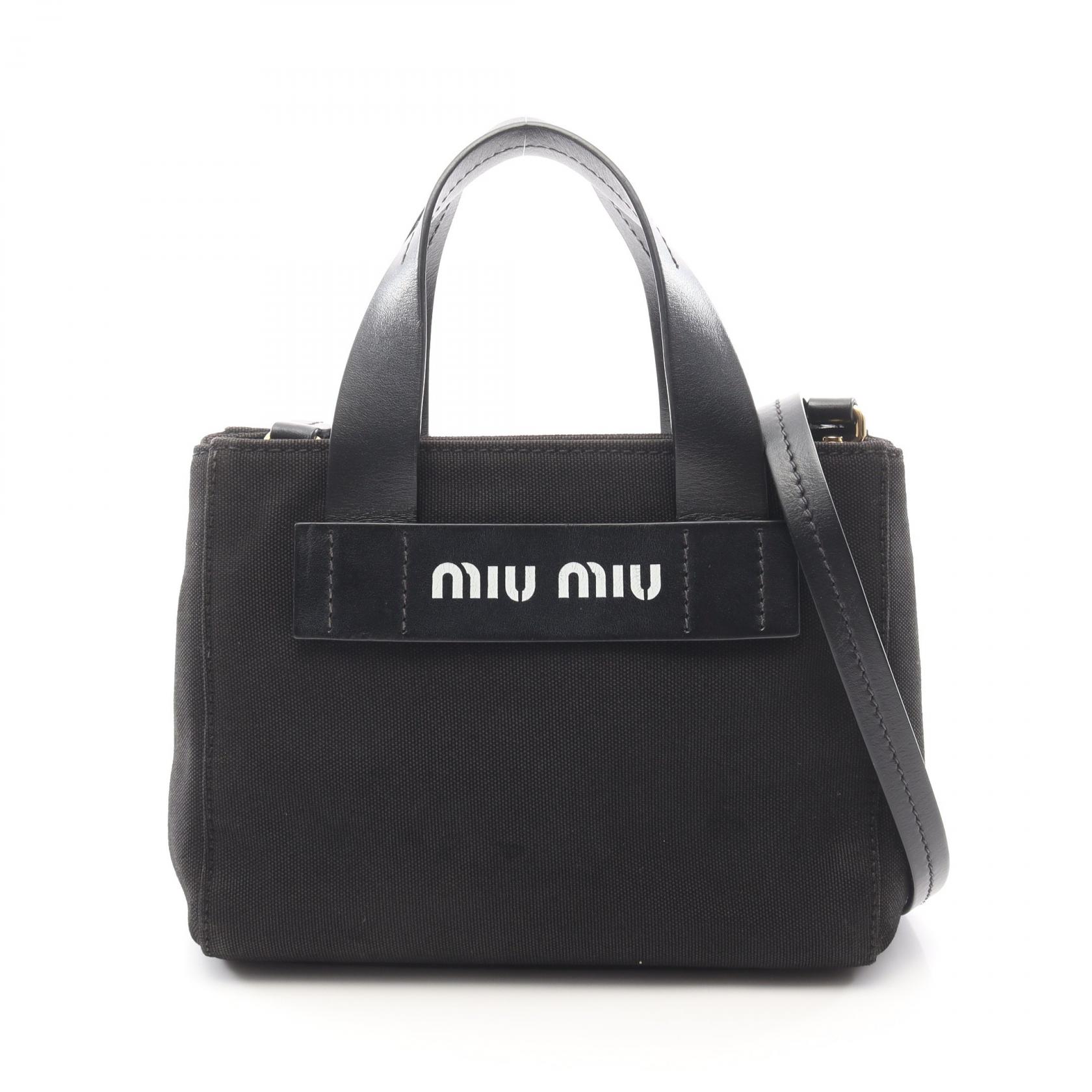 miumiu カナパ 2019SS 美品 希少品 MIU MIU - 美品 MiuMiu ミュウミュウ カナパ 2WAY ハンド