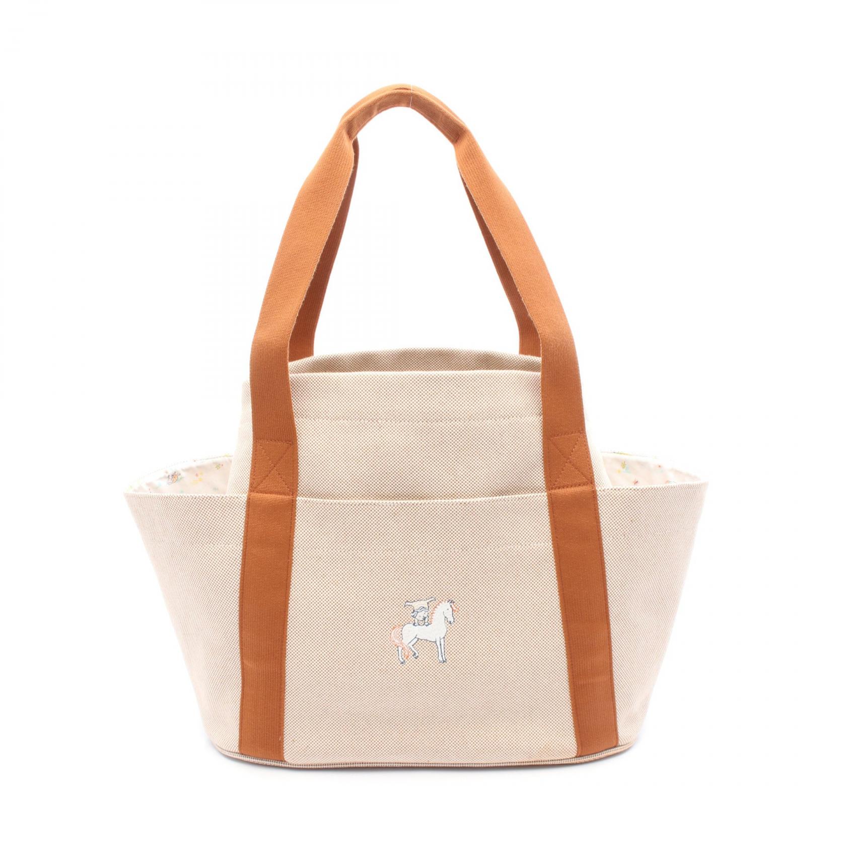 【1万円OFFクーポン対象】エルメス HERMES カブリオル マザーズバッグ トートバッグ バッグ キャンバス トワルアッシュ トワルアッシュ レディース ベージュ系 / ブラウン系 【中古】