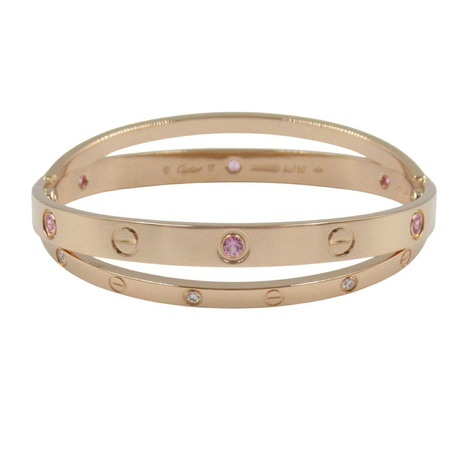 みよCartier ゴールド バングル ダイヤモンド17# 楽天市場】カルティエ ラブ ブレスレット ピンクゴールド
