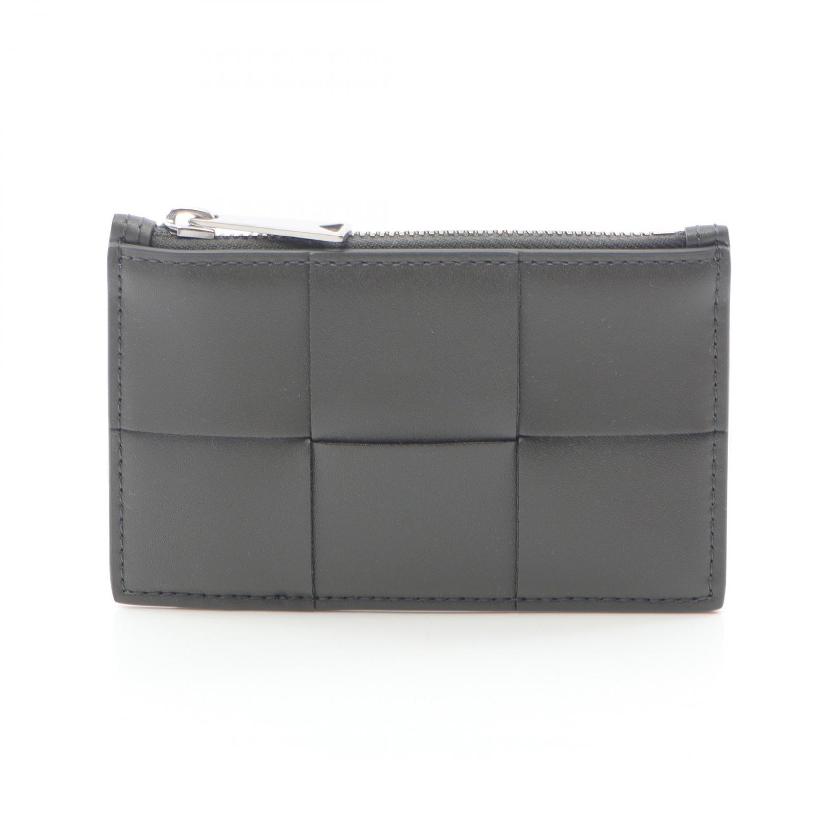 ボッテガヴェネタ BOTTEGA VENETA マキシイントレチャート コインケース 財布 レザー レディース グレー系 / ブルー系 749456VBWD41446 【新品】