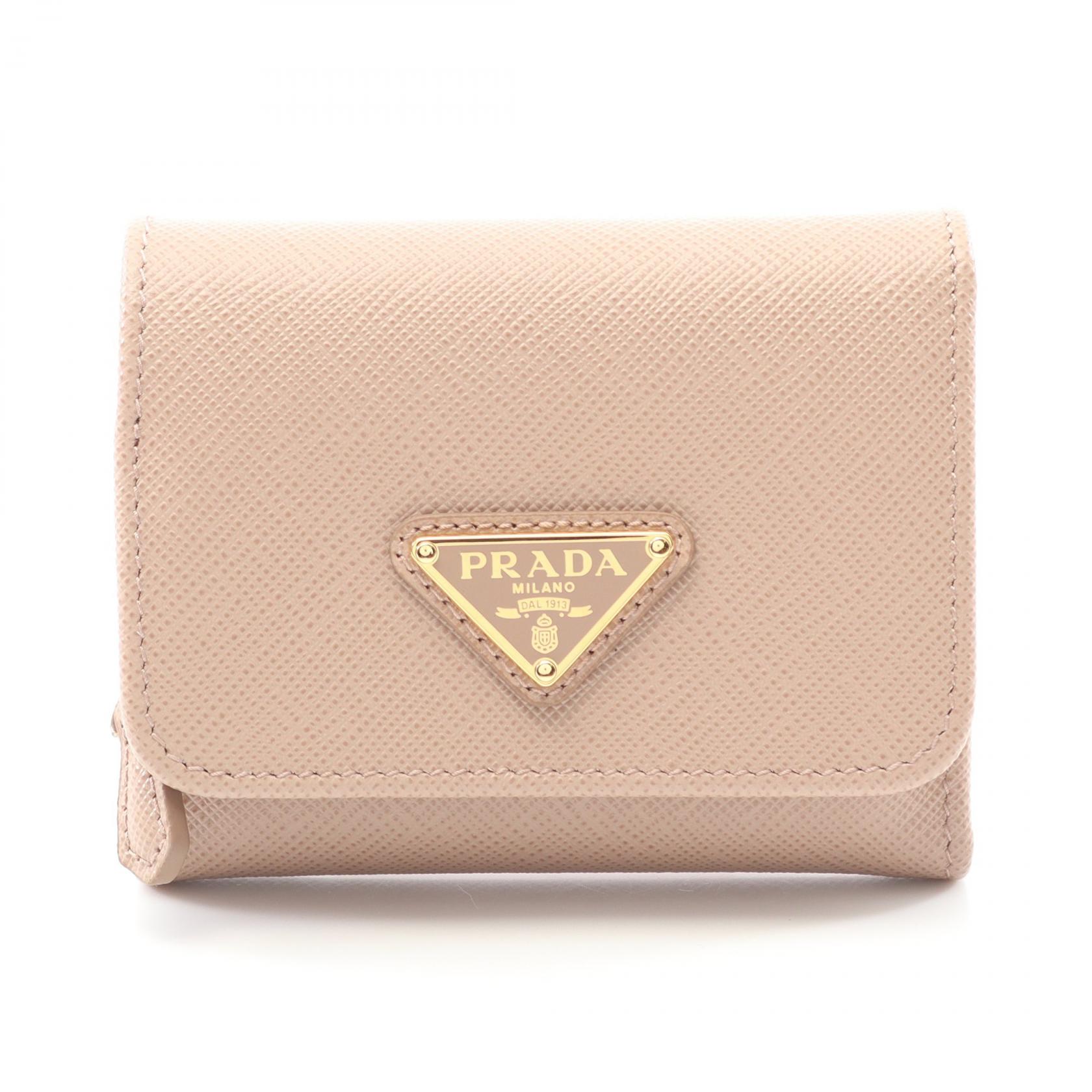 楽天市場】プラダ PRADA 財布 三つ折り ミニ財布 サフィアーノ