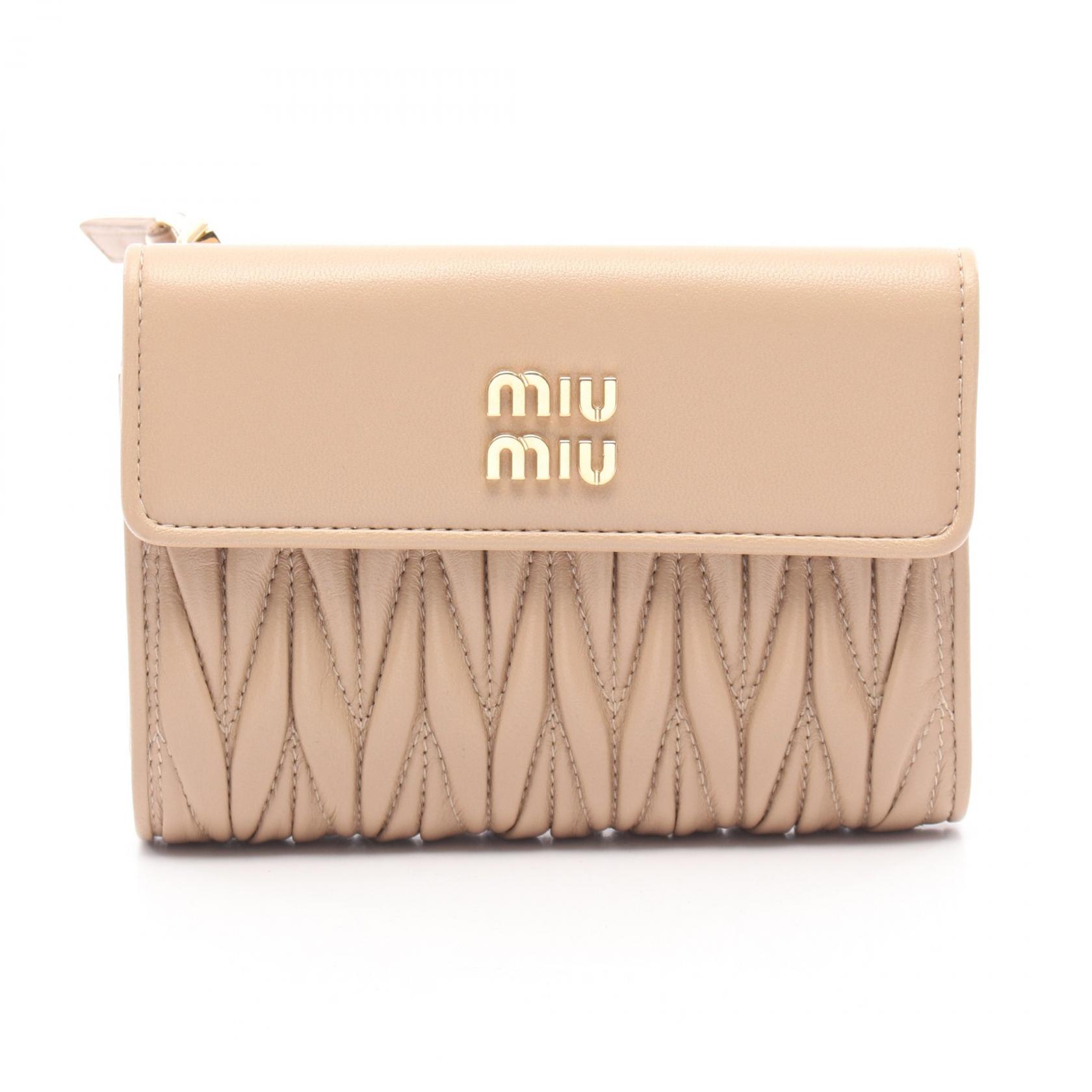 楽天市場】ミュウミュウ MIUMIU マテラッセレザー 財布