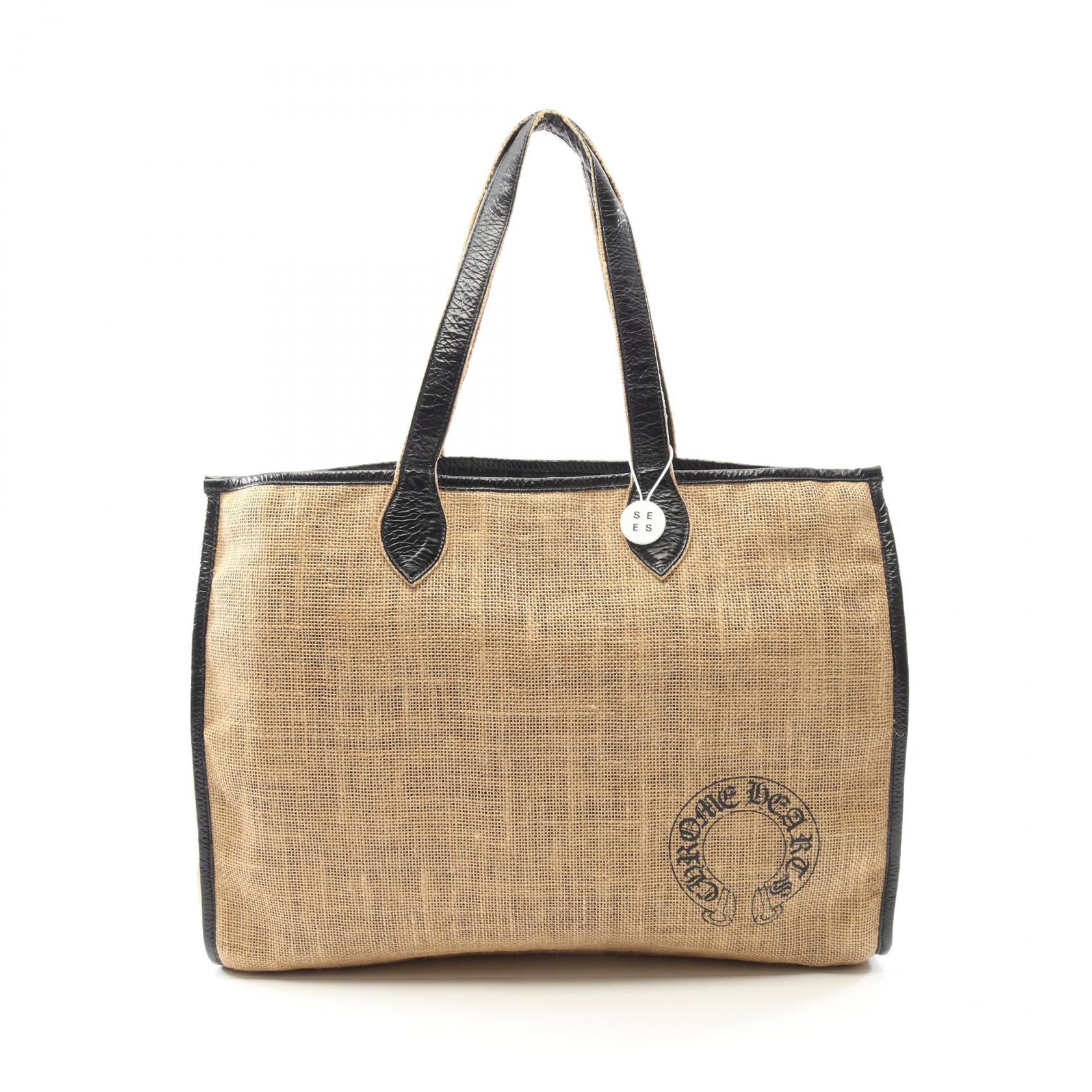 クロムハーツ CHROME HEARTS HORSESHOE BEACH BAG 楽天市場】CHROME HEARTS BURLAP/LEATHER TOTE BAG CH HORSESHOE