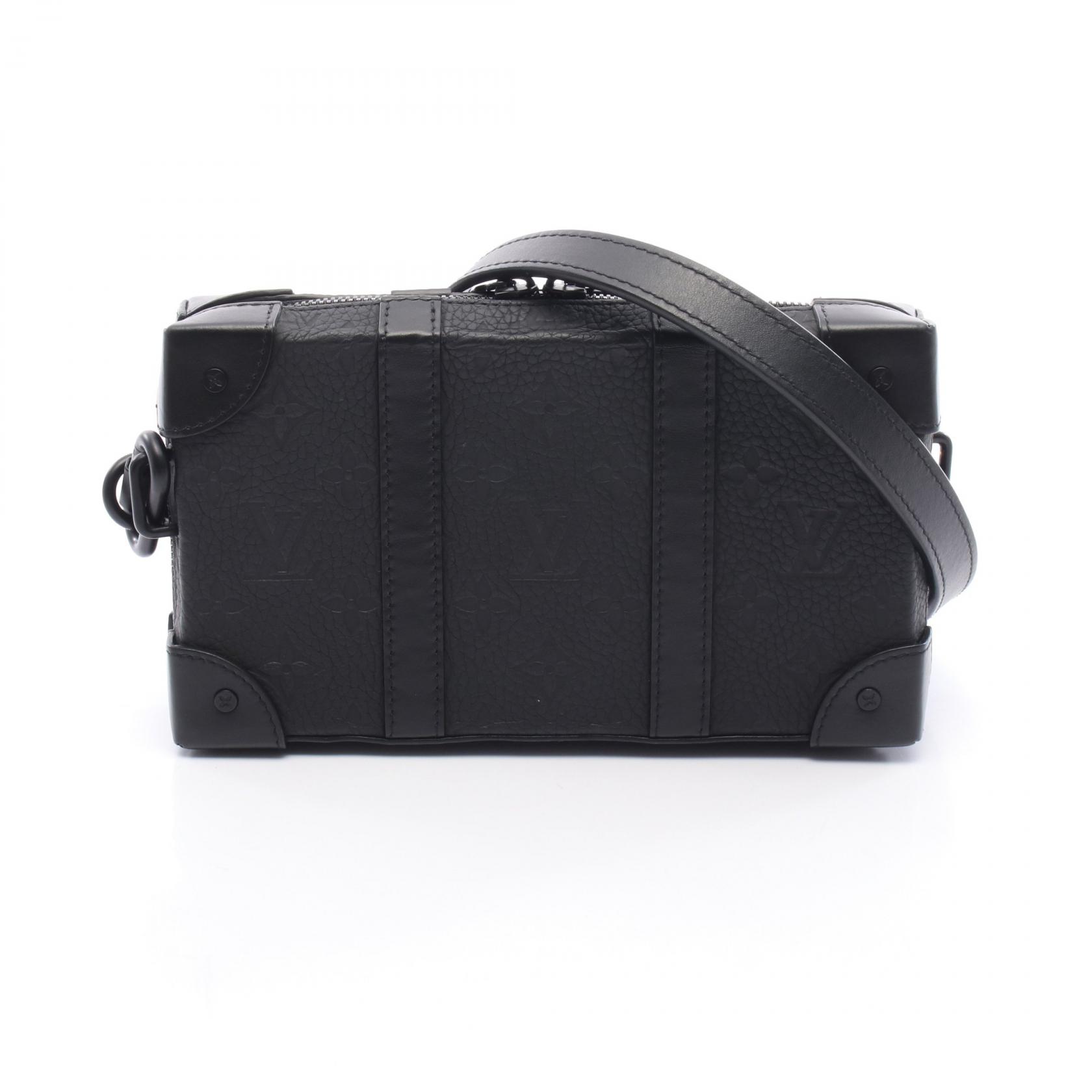 ≪5％OFFクーポン対象＆まとめ買い10%OFF≫ルイ・ヴィトン LOUIS VUITTON ソフトトランク ウォレット ショルダーバッグ バッグ レザー モノグラム・トリヨンレザー メンズ ブラック系 M80224 【中古】