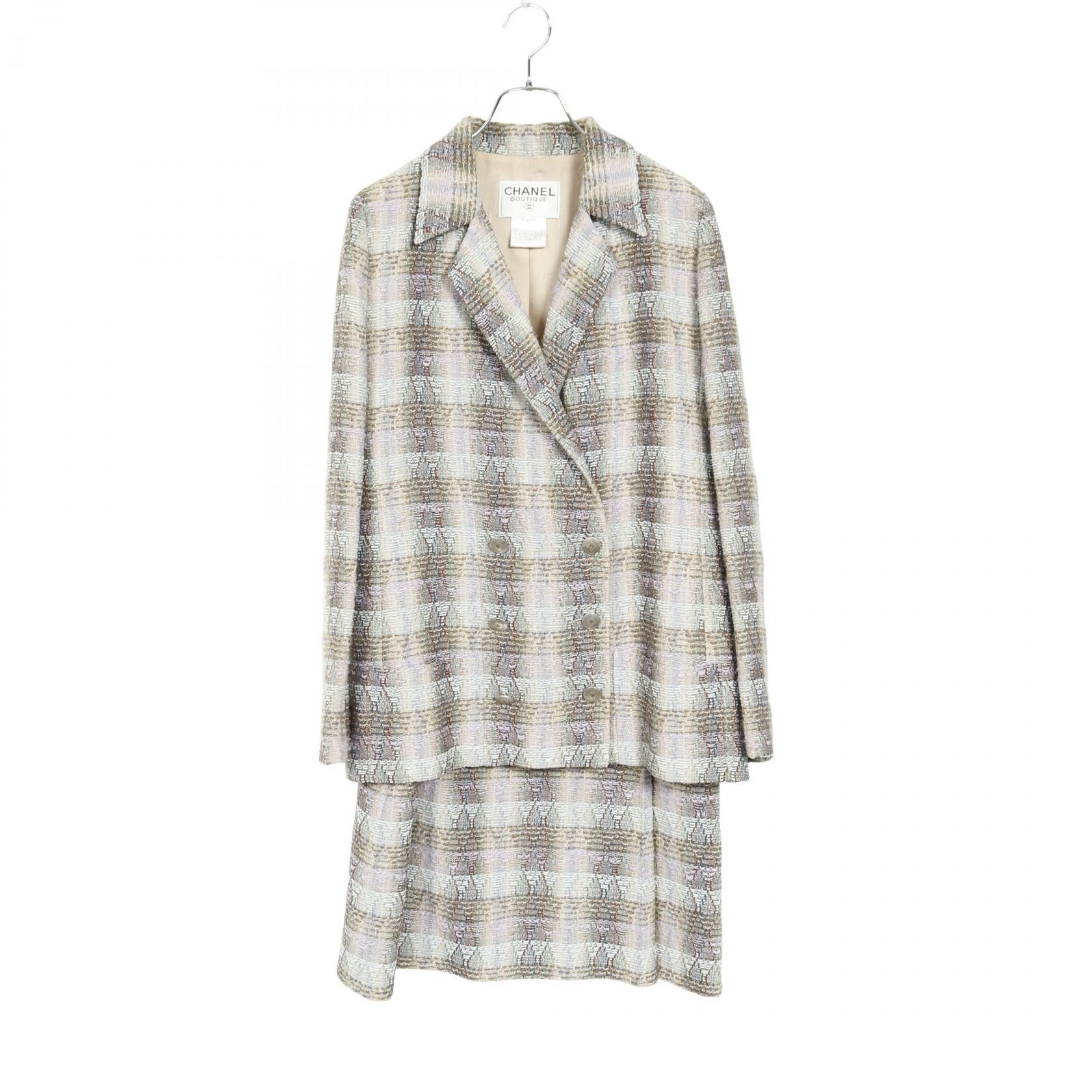 シャネル ヴィンテージ ツイードJK 95R 40 CHANEL シャネル ヴィンテージ ツイード ジャケット1995年製 CHANEL