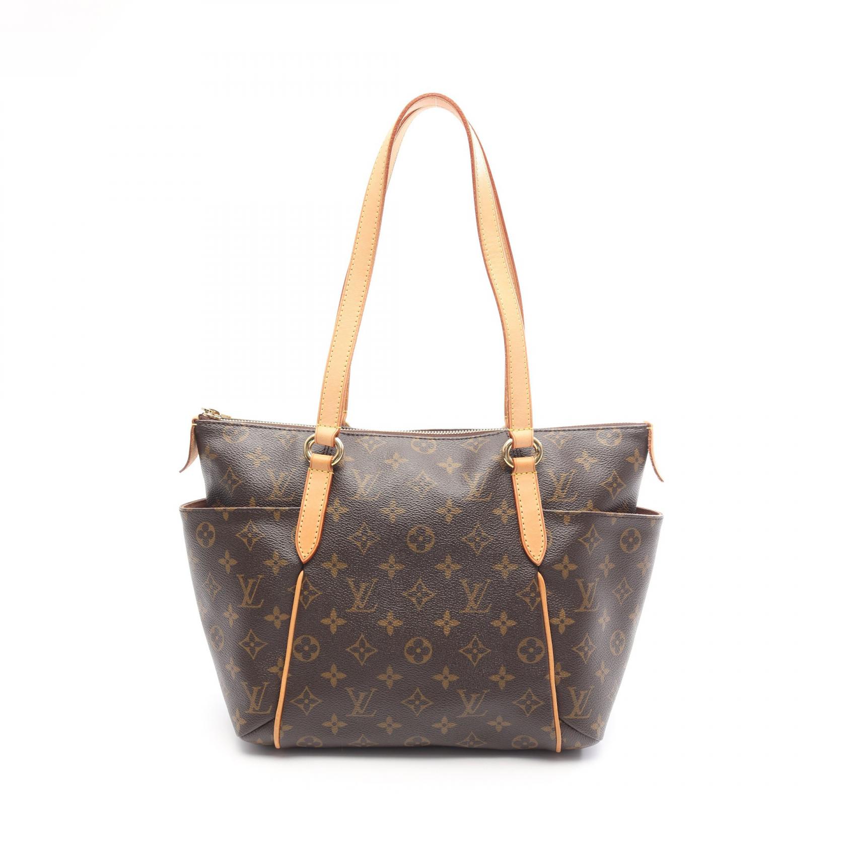 Louis Vuitton ダークブラウン トートバッグ Louis Vuitton ブラウン トートバッグ - メルカリ
