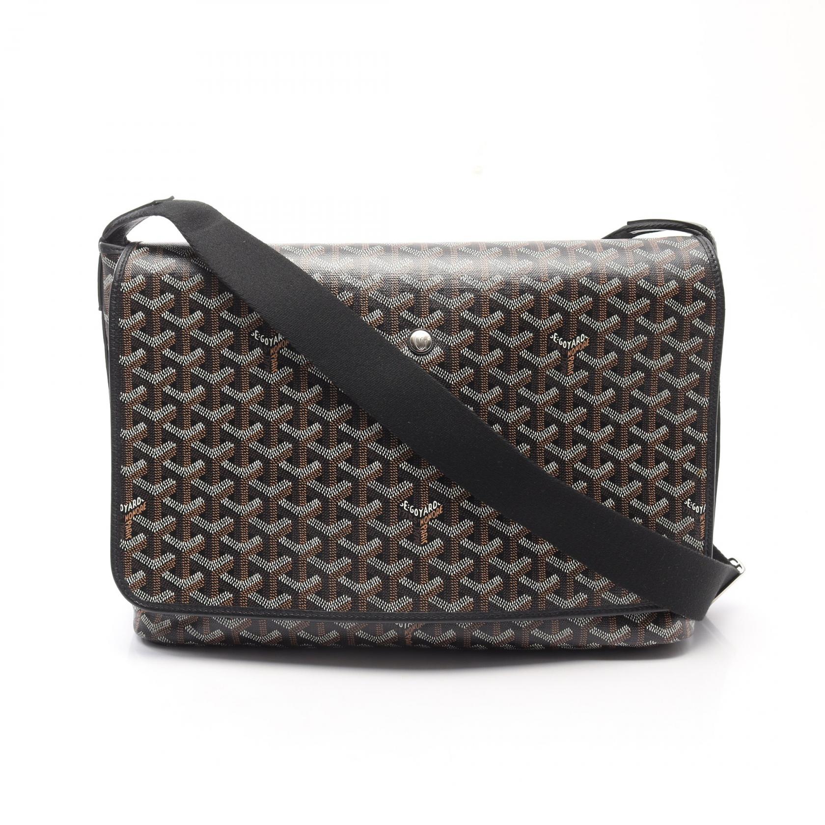 【ポイント5倍｜4/18 0:00～4/20 23:59】ゴヤール GOYARD カペシアンMM ショルダーバッグ バッグ PVCコーティングキャンバス レザー レディース ブラック系 / マルチカラー CAPETIMMLTY 【中古】 215,500円