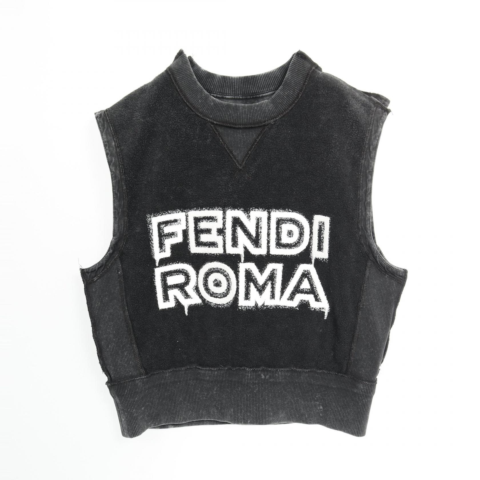 フェンディ FENDI FENDI × MARC JACOBS ベスト 衣料品 トップス コットン レディース ブラック系 【中古】